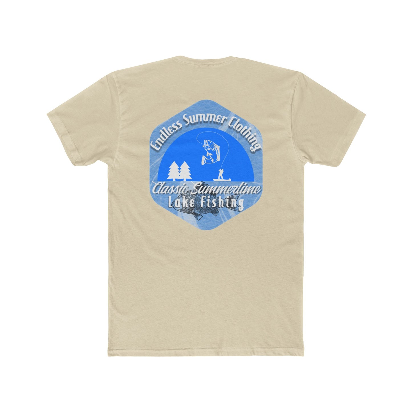 Classic Summer Lake Fishing Tee, Unisex Cotton T-Shirt, Outdoor Apparel, Comfortable Summer Wear, Gift for Fishermen, Adventure Outfit