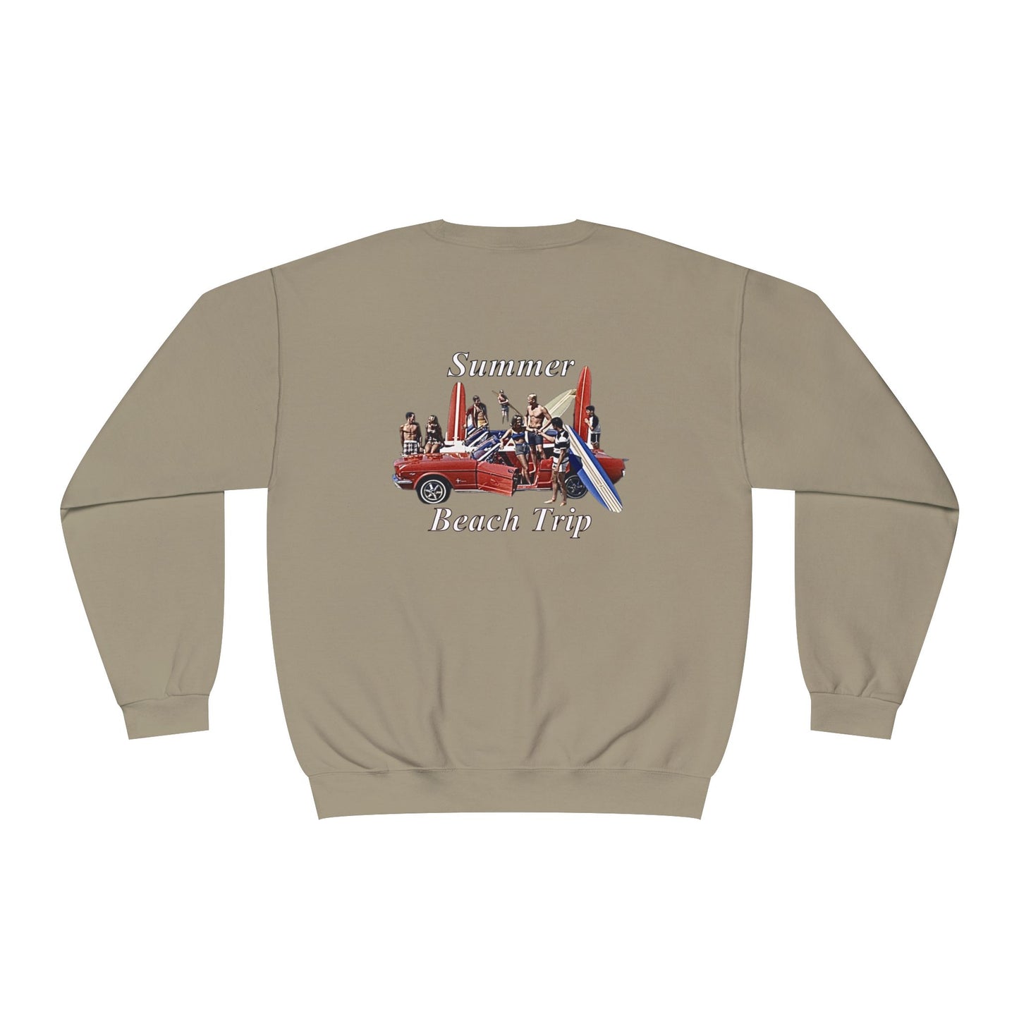 Summer Beach Trip Unisex Crewneck Sweatshirt - Retro Vacation Vibe