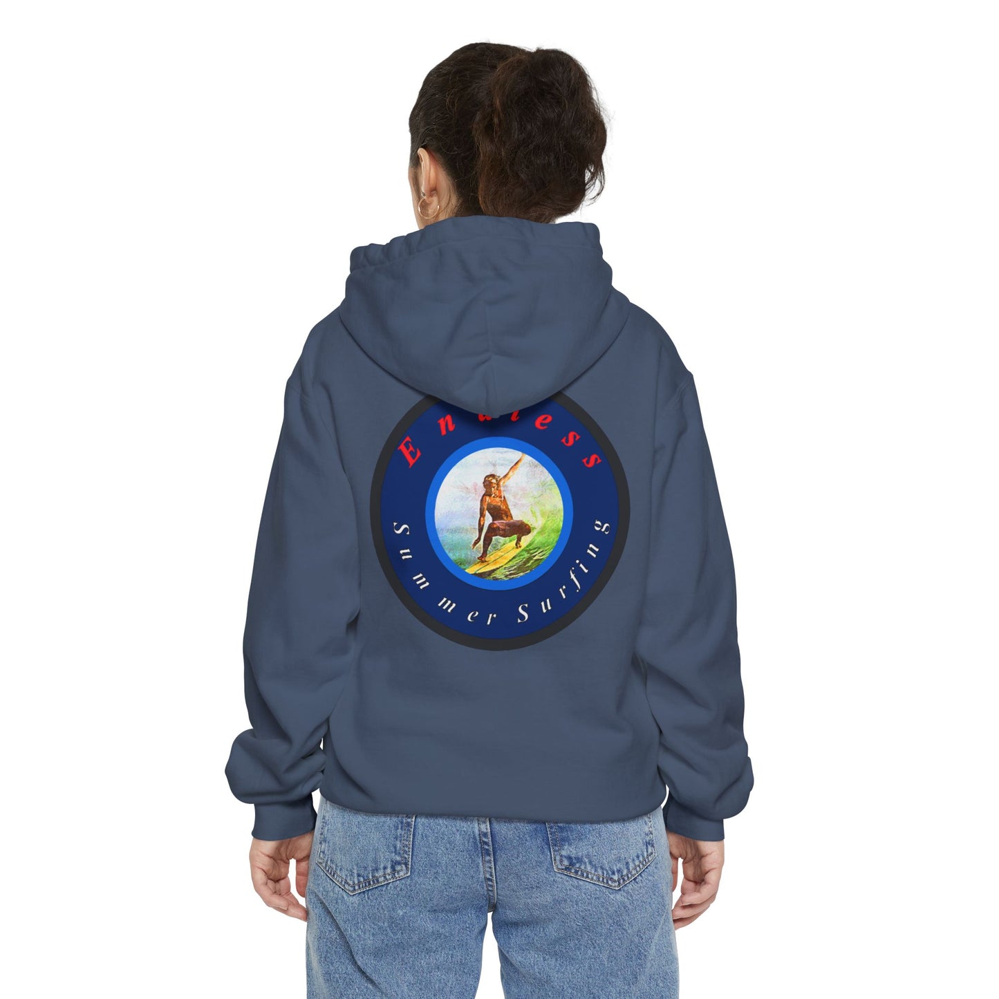 Endless Summer Surf Unisex Hoodie - Garment-Dyed for Comfort