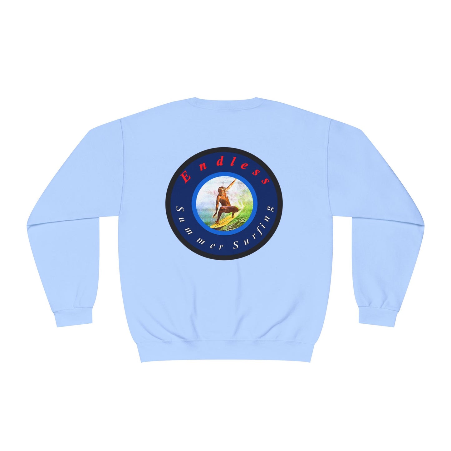 Endless Summer Surfing Crewneck Sweatshirt - Unisex Warmth for Surf Lovers