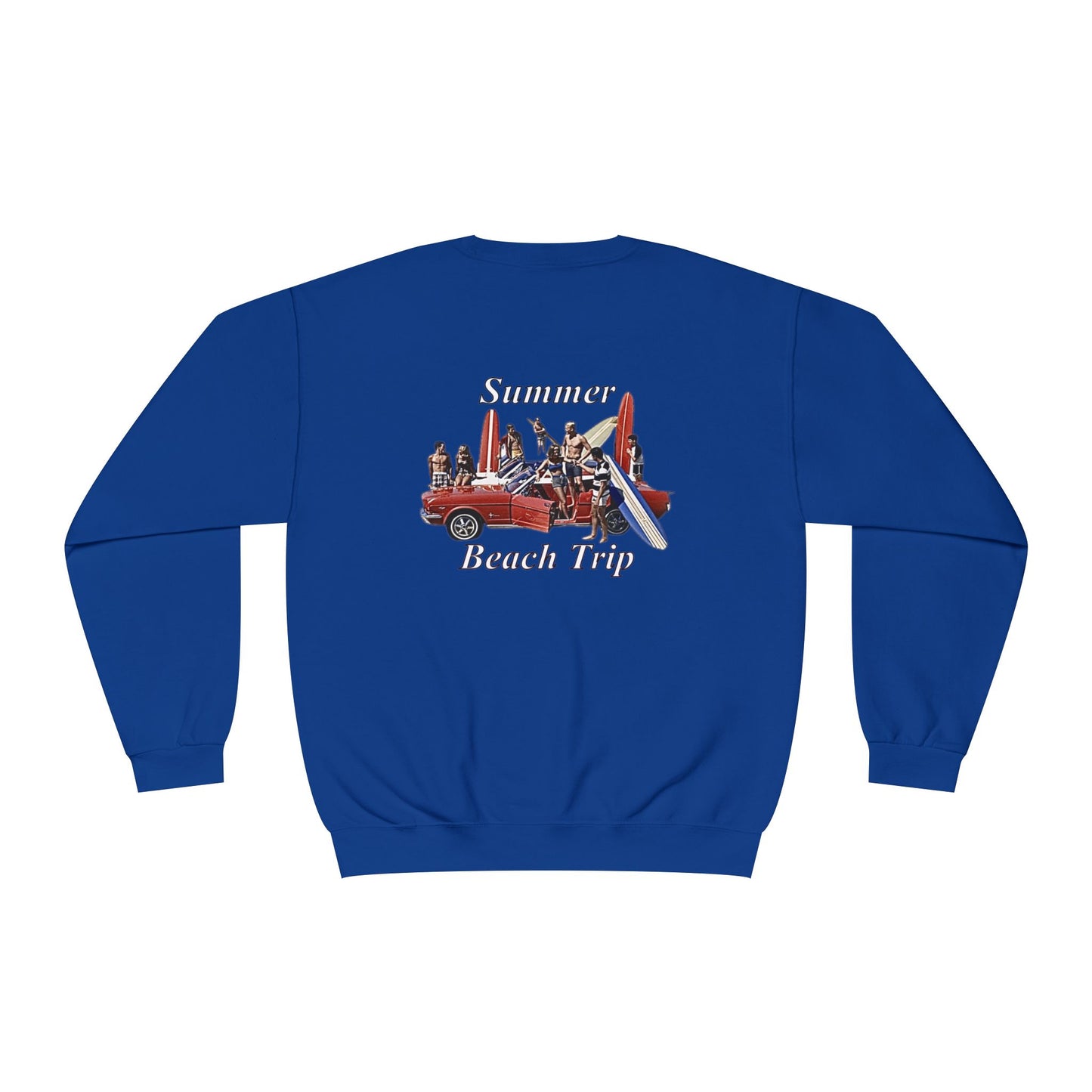 Summer Beach Trip Unisex Crewneck Sweatshirt - Retro Vacation Vibe