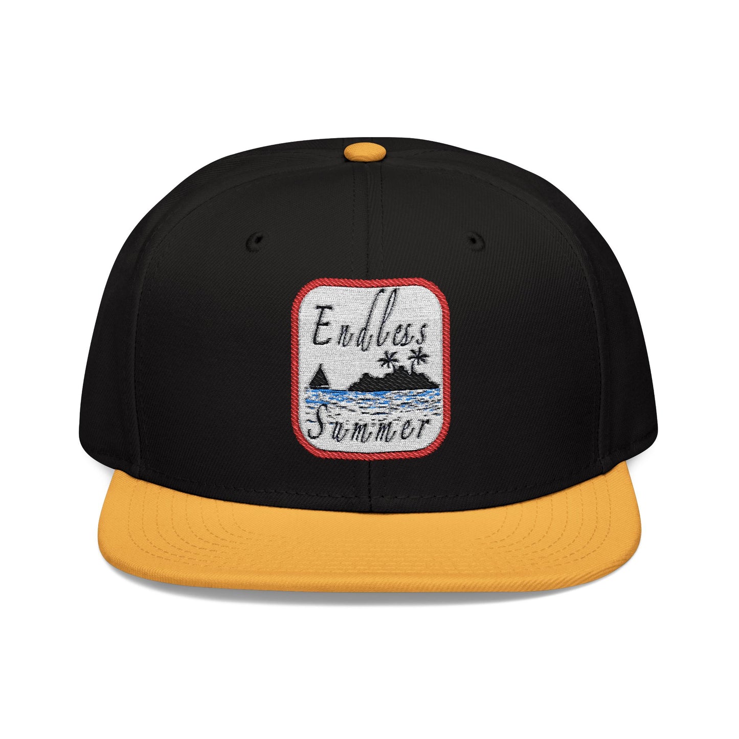 Endless Summer Snapback Cap - Embroidered Beach Vibes Hat