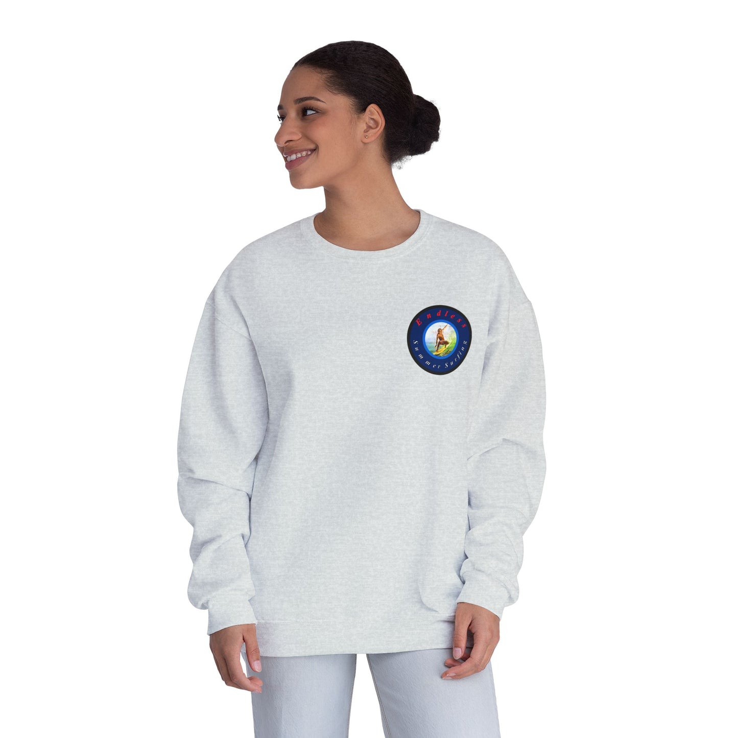 Endless Summer Surfing Crewneck Sweatshirt - Unisex Warmth for Surf Lovers