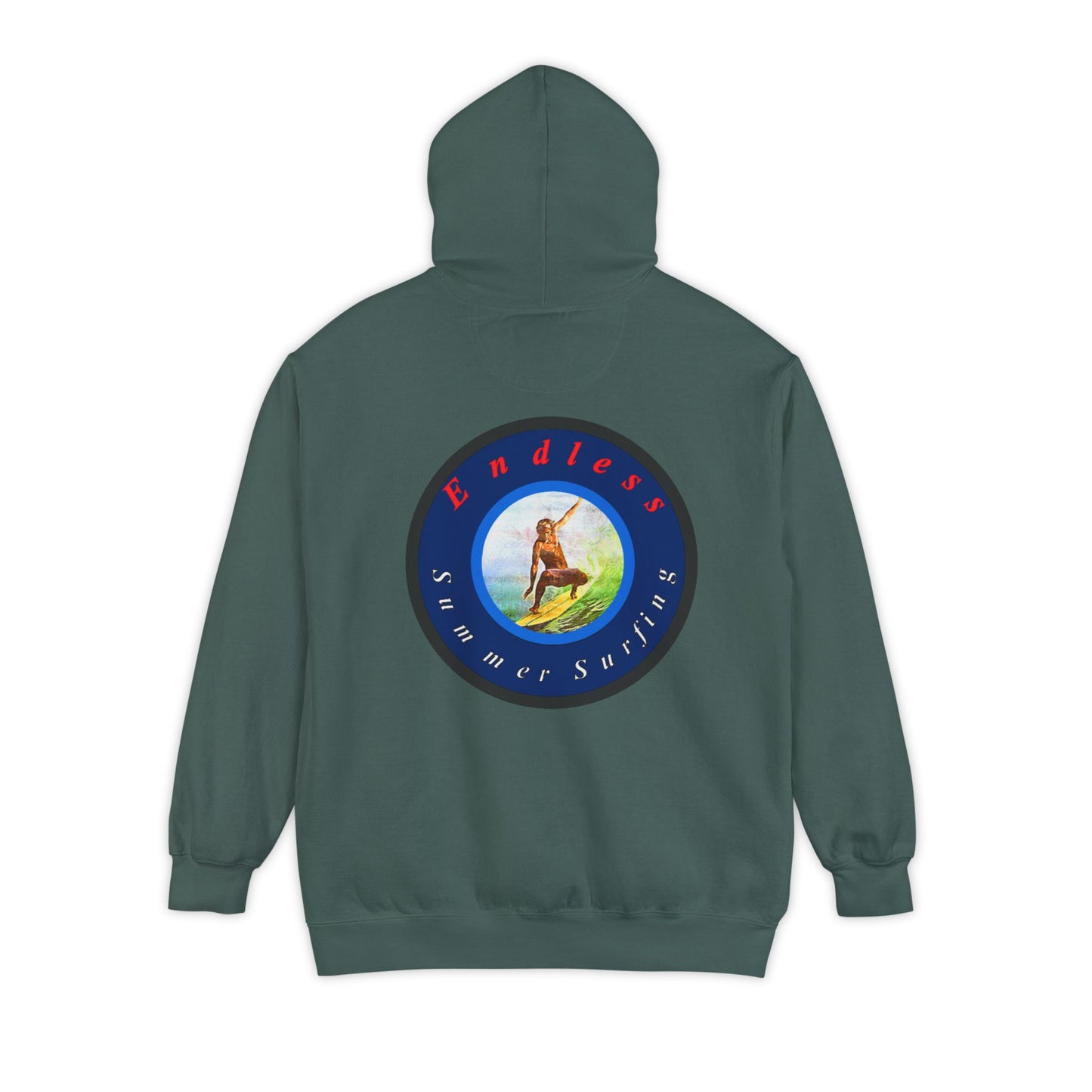 Endless Summer Surf Unisex Hoodie - Garment-Dyed for Comfort