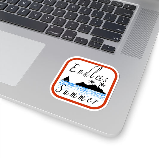 Endless Summer Kiss-Cut Stickers - Tropical Vibes for Travel Lovers