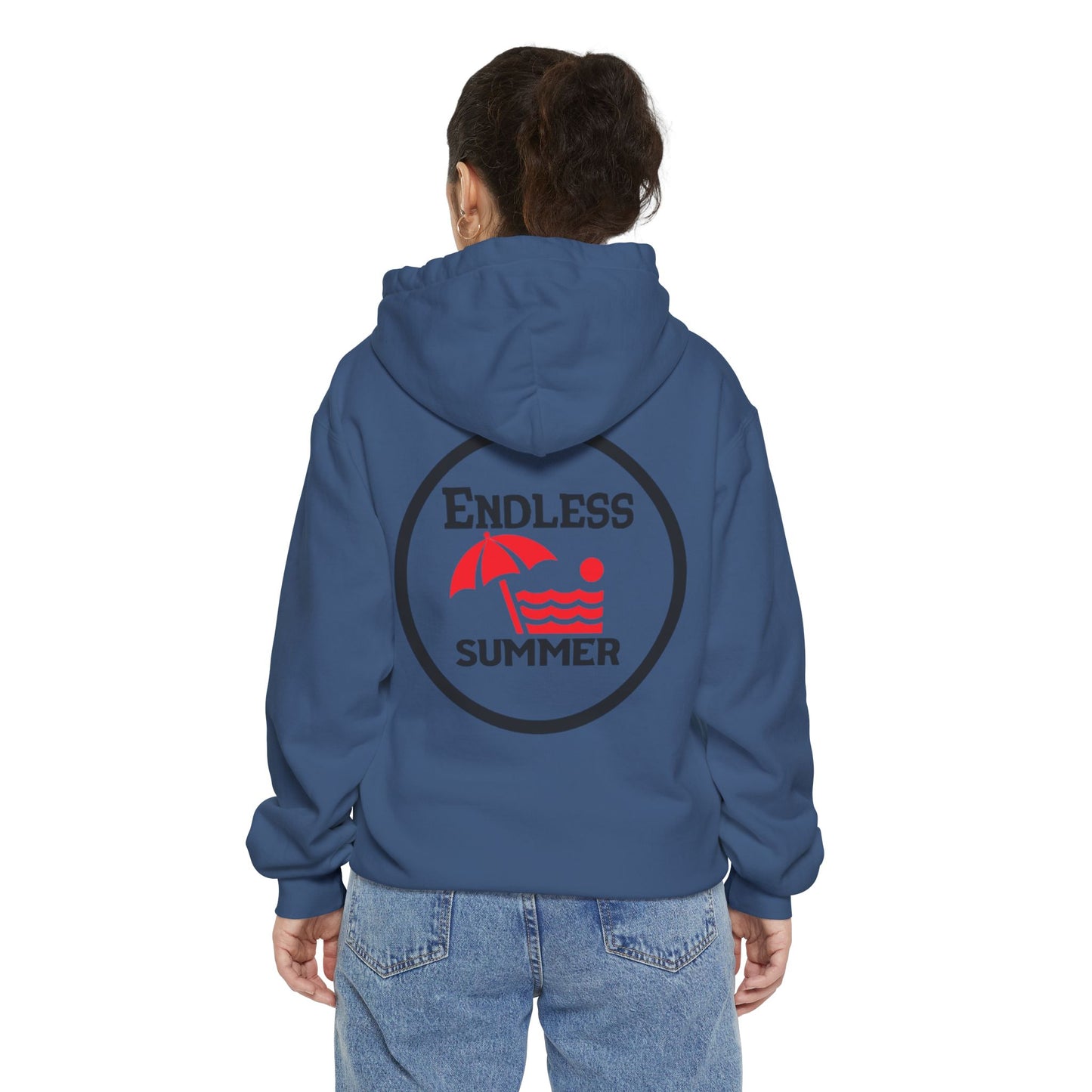Endless Summer Unisex Garment-Dyed Hoodie - Cozy Beach Vibes