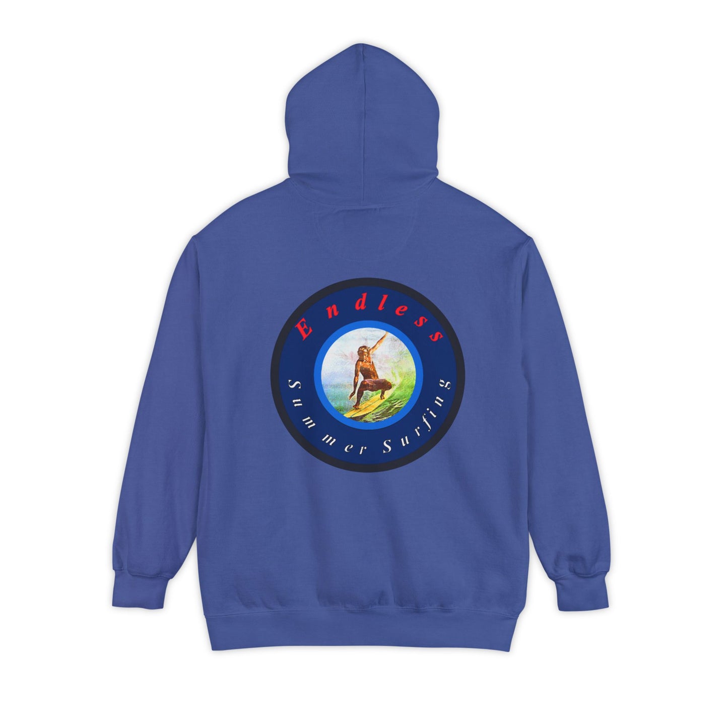 Endless Summer Surf Unisex Hoodie - Garment-Dyed for Comfort