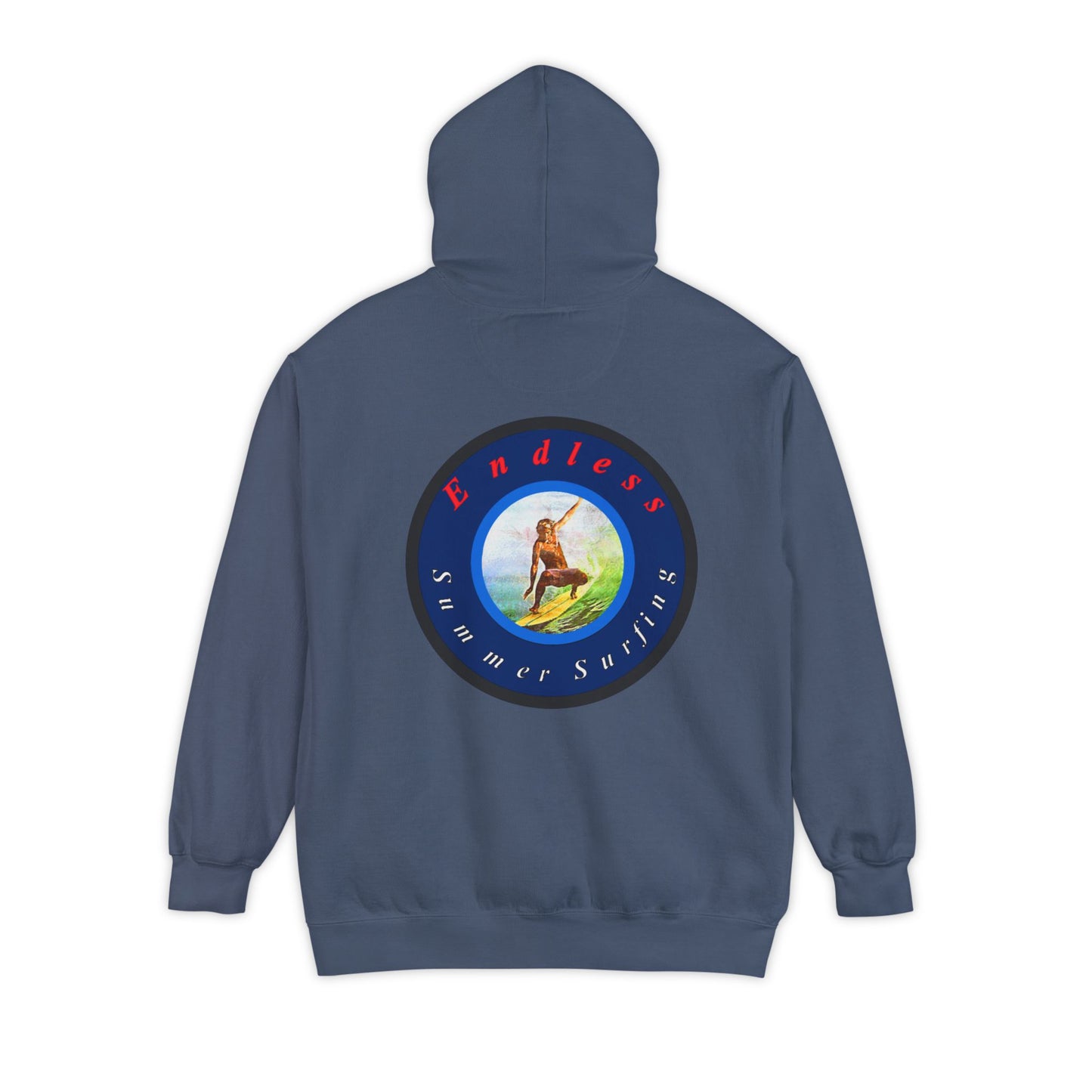 Endless Summer Surf Unisex Hoodie - Garment-Dyed for Comfort