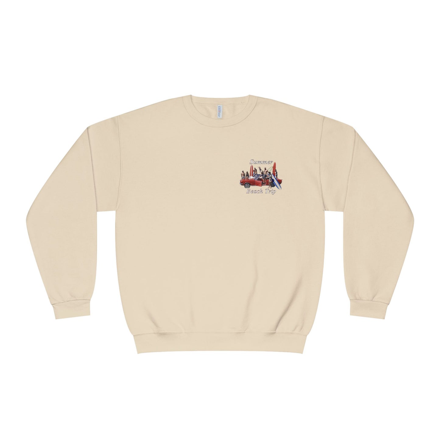 Summer Beach Trip Unisex Crewneck Sweatshirt - Retro Vacation Vibe