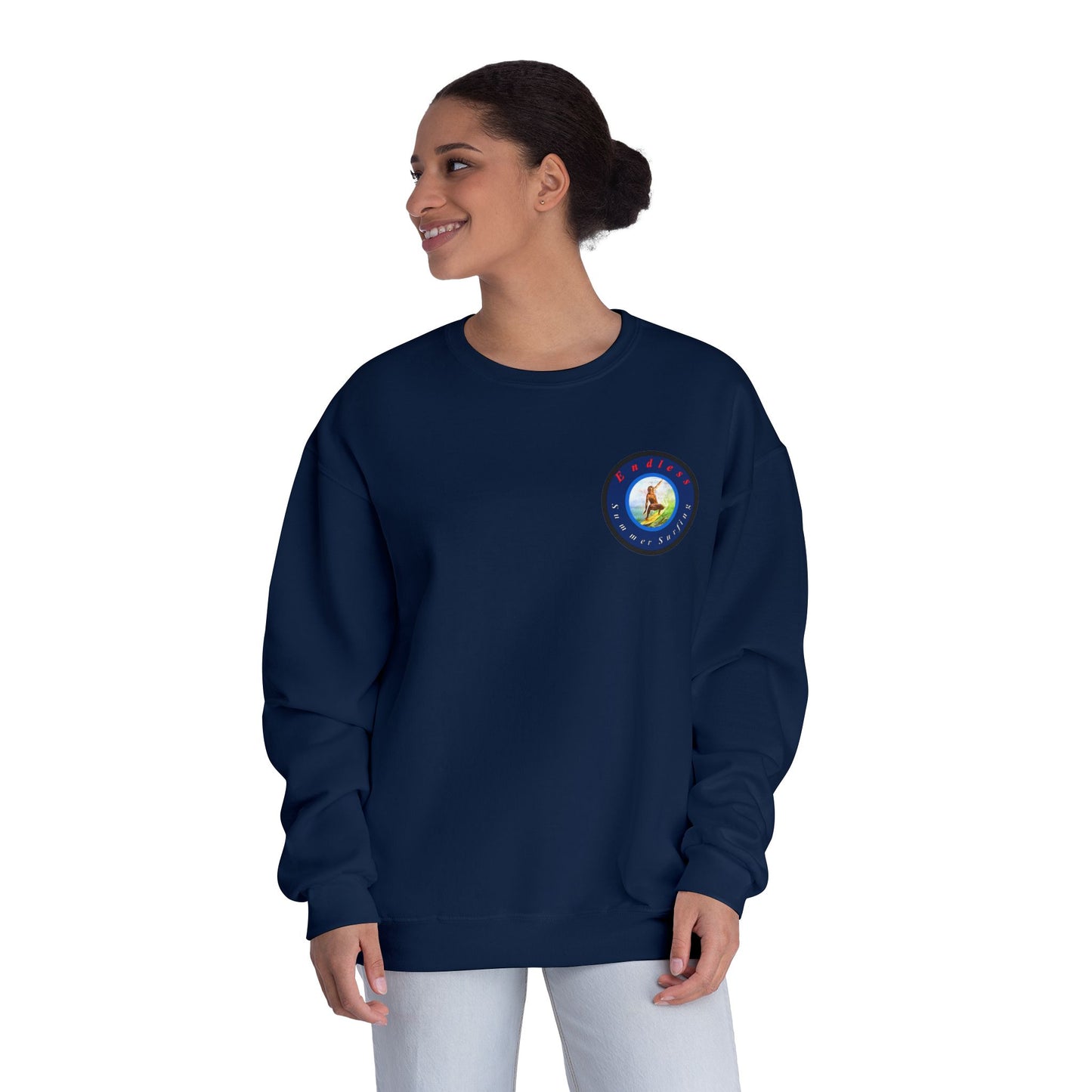 Endless Summer Surfing Crewneck Sweatshirt - Unisex Warmth for Surf Lovers