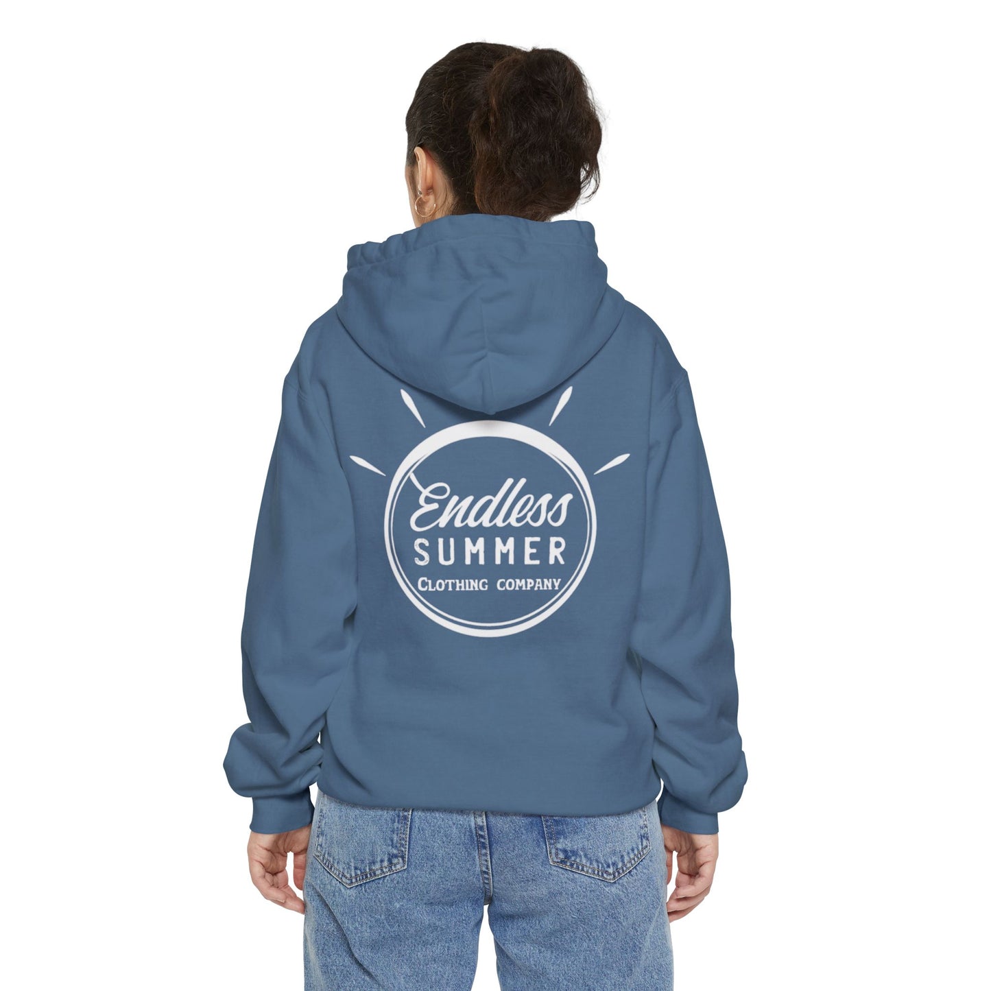 Endless Summer Unisex Hoodie - Comfortable Garment-Dyed Pullover for Relaxed Vibes