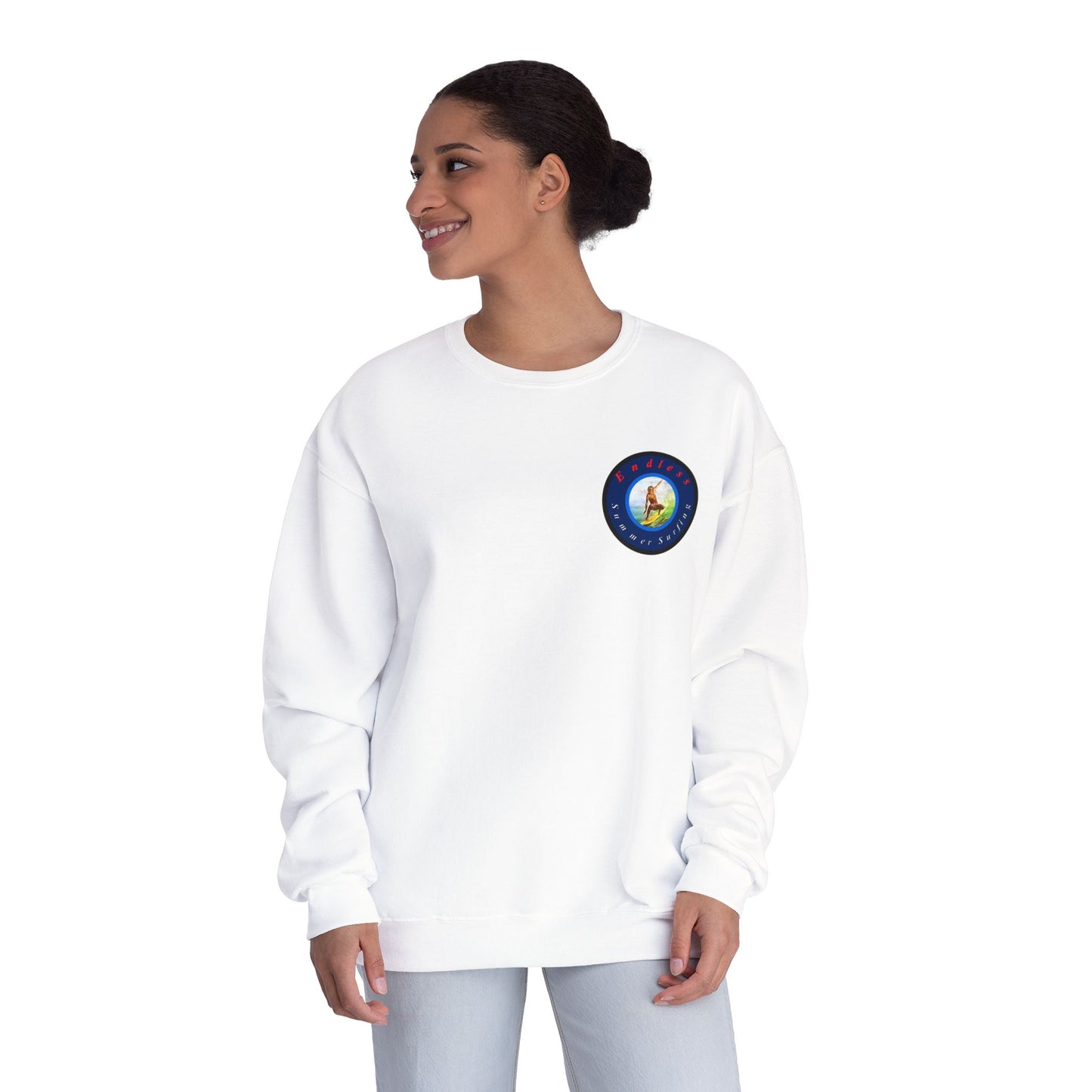 Endless Summer Surfing Crewneck Sweatshirt - Unisex Warmth for Surf Lovers