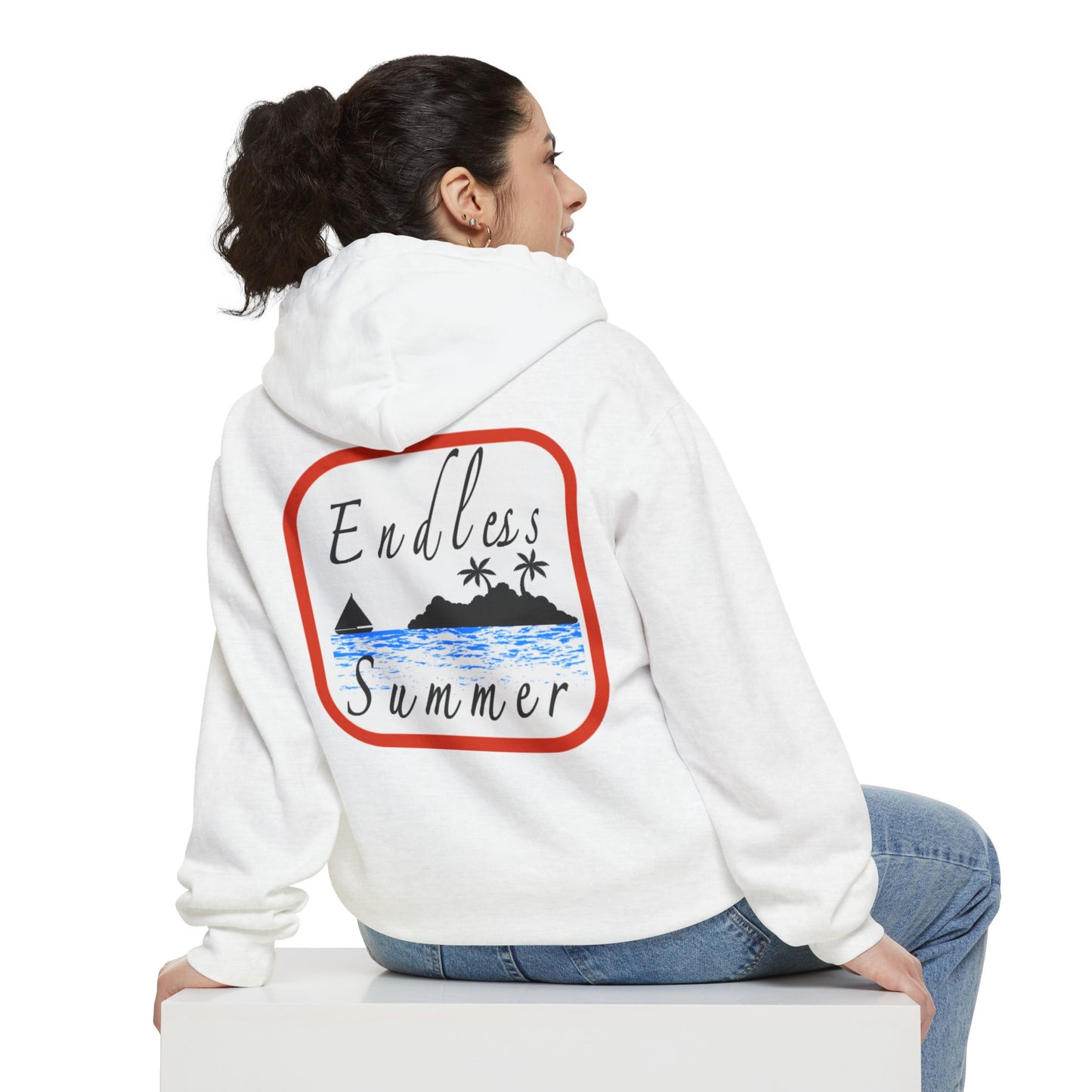 Endless Summer Hoodie - Unisex Garment-Dyed Apparel for Vacation Vibes