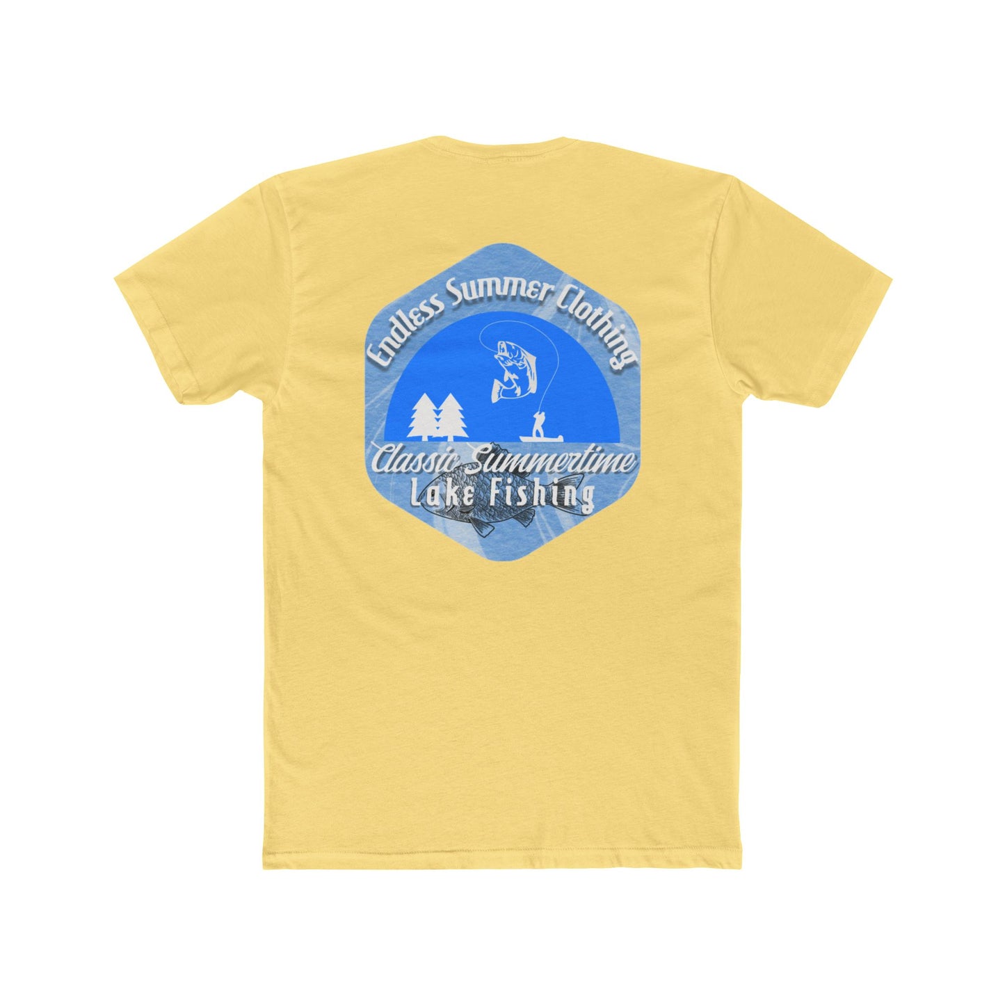 Classic Summer Lake Fishing Tee, Unisex Cotton T-Shirt, Outdoor Apparel, Comfortable Summer Wear, Gift for Fishermen, Adventure Outfit