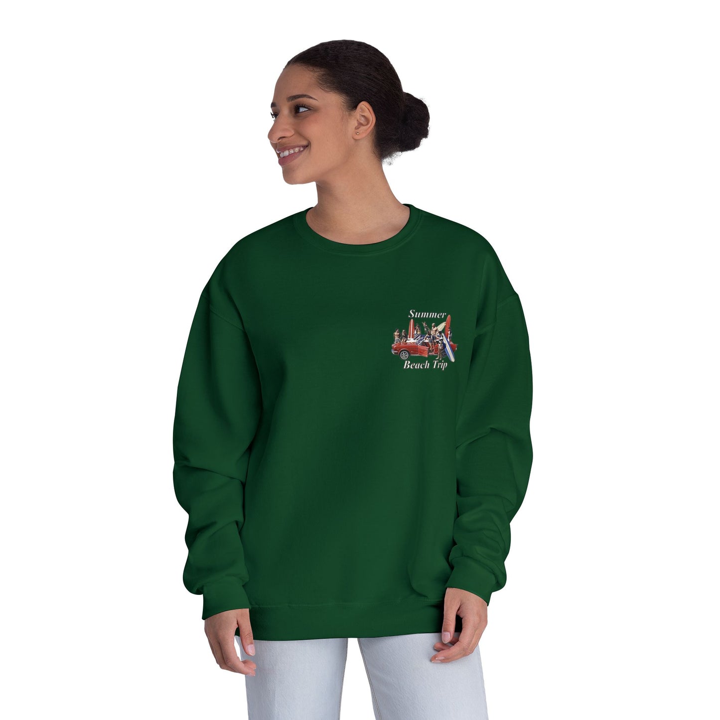 Summer Beach Trip Unisex Crewneck Sweatshirt - Retro Vacation Vibe
