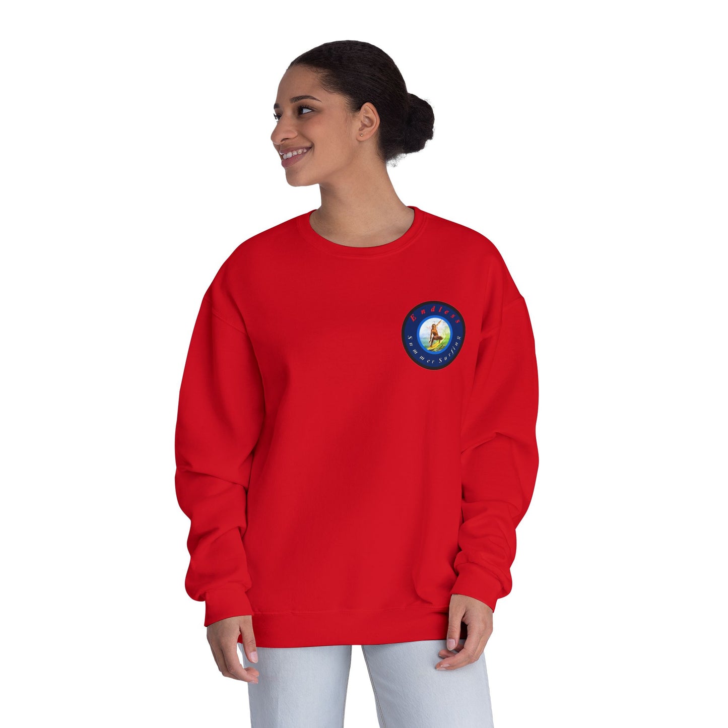 Endless Summer Surfing Crewneck Sweatshirt - Unisex Warmth for Surf Lovers
