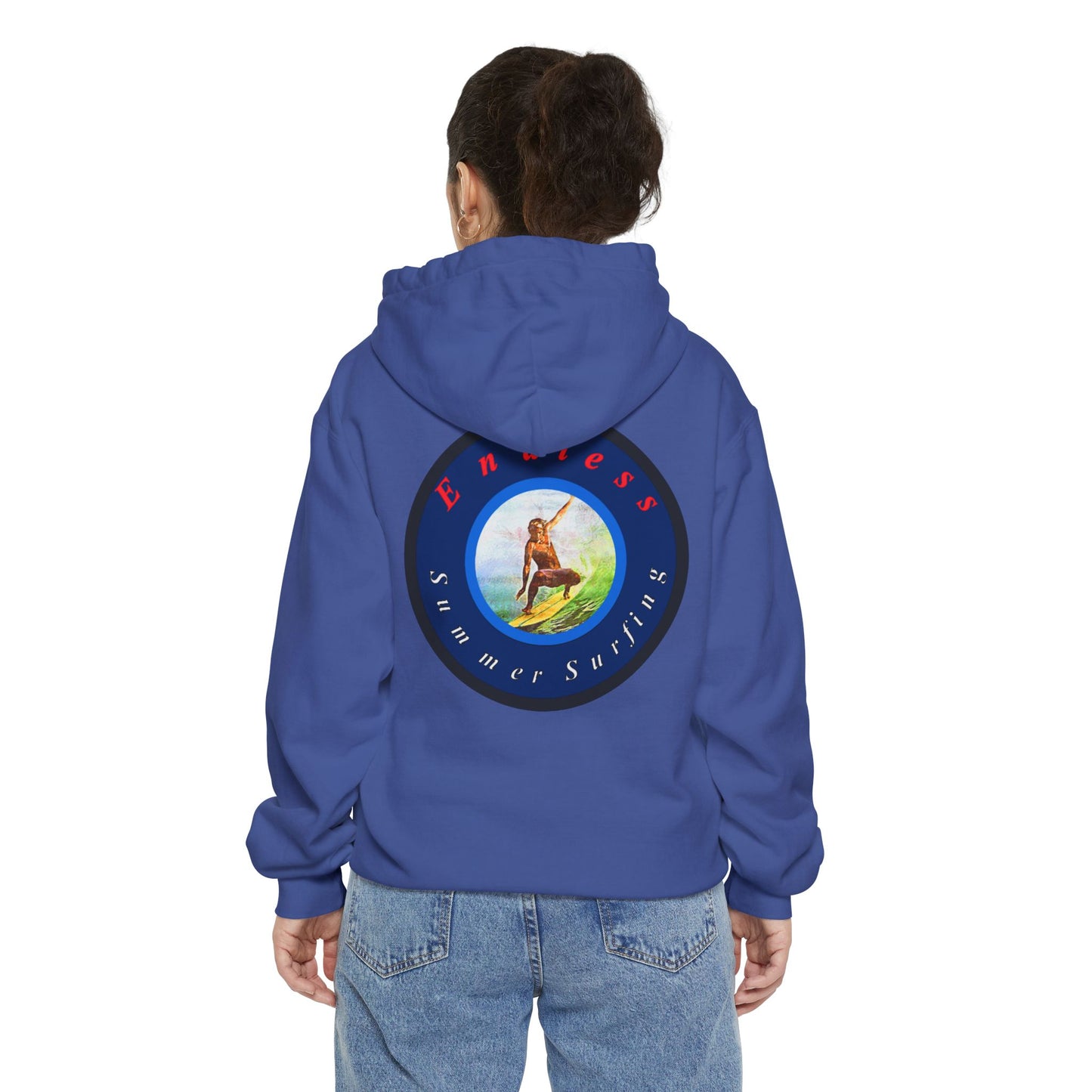 Endless Summer Surf Unisex Hoodie - Garment-Dyed for Comfort