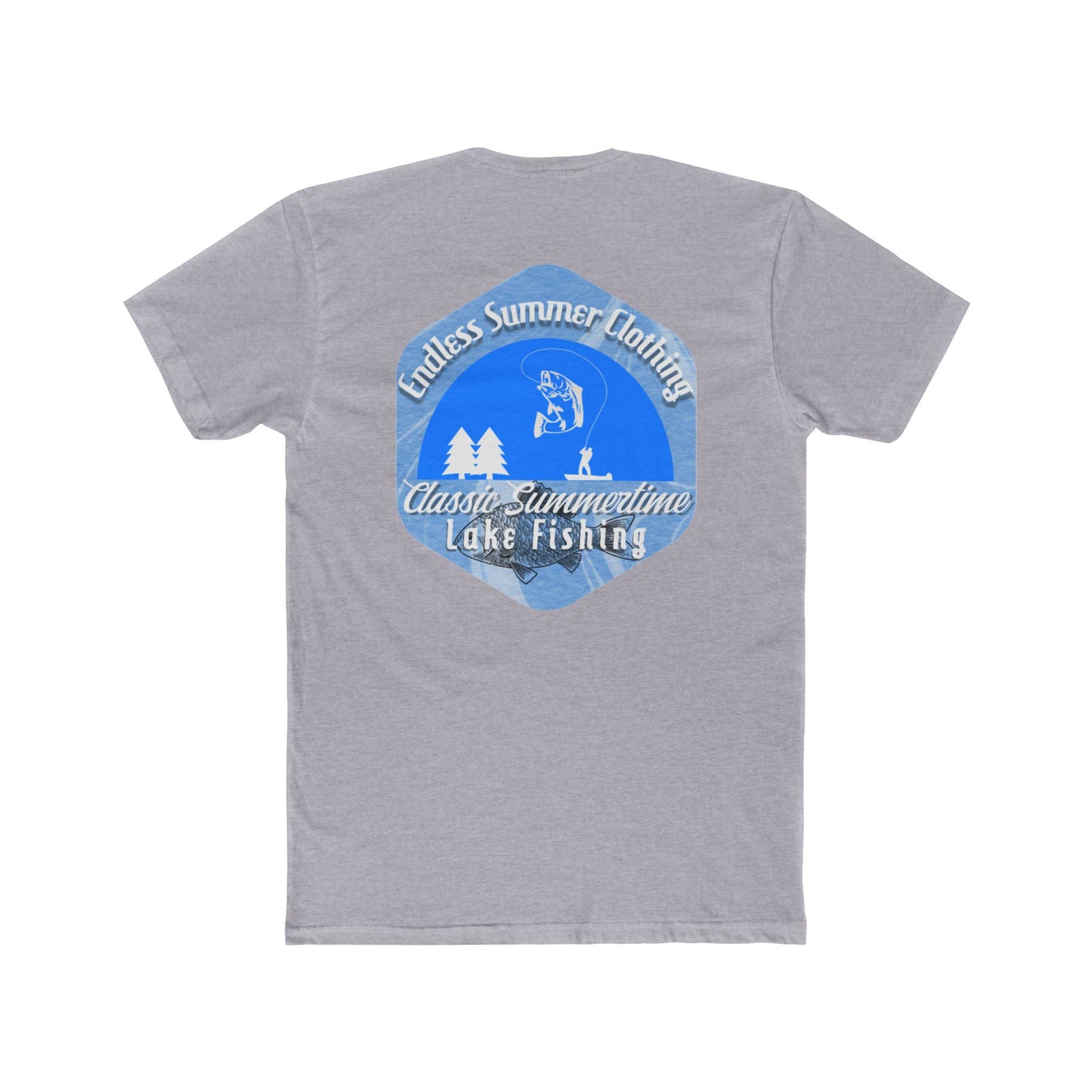 Classic Summer Lake Fishing Tee, Unisex Cotton T-Shirt, Outdoor Apparel, Comfortable Summer Wear, Gift for Fishermen, Adventure Outfit