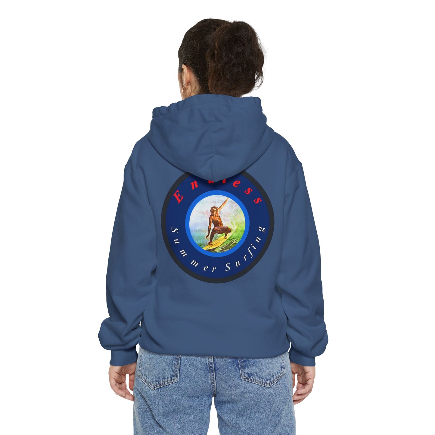 Endless Summer Surf Unisex Hoodie - Garment-Dyed for Comfort
