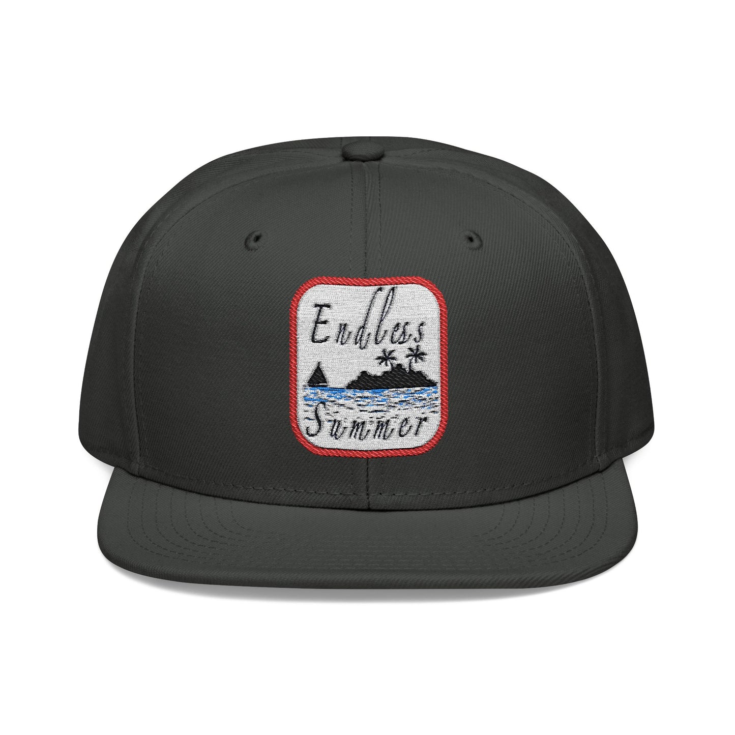 Endless Summer Snapback Cap - Embroidered Beach Vibes Hat