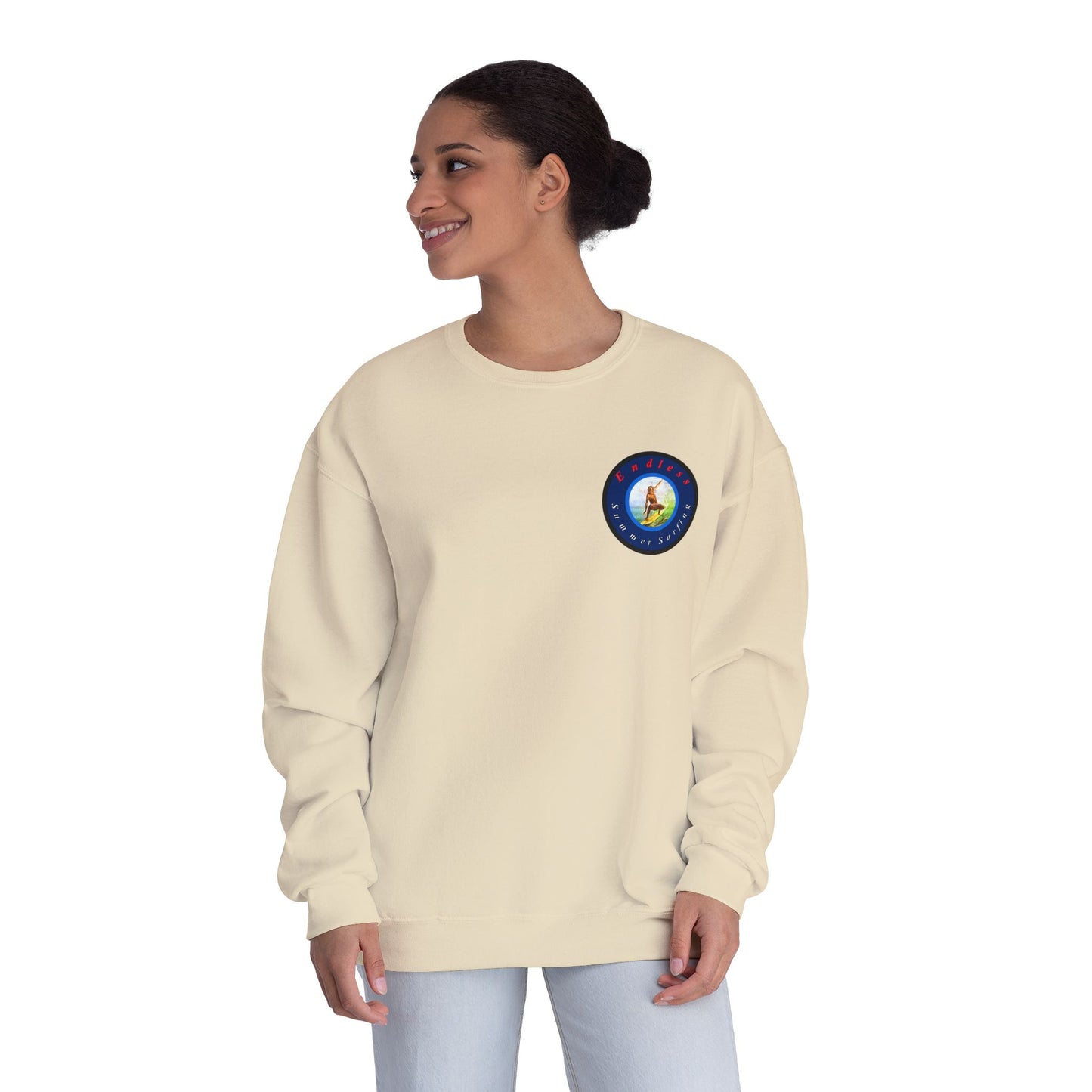Endless Summer Surfing Crewneck Sweatshirt - Unisex Warmth for Surf Lovers