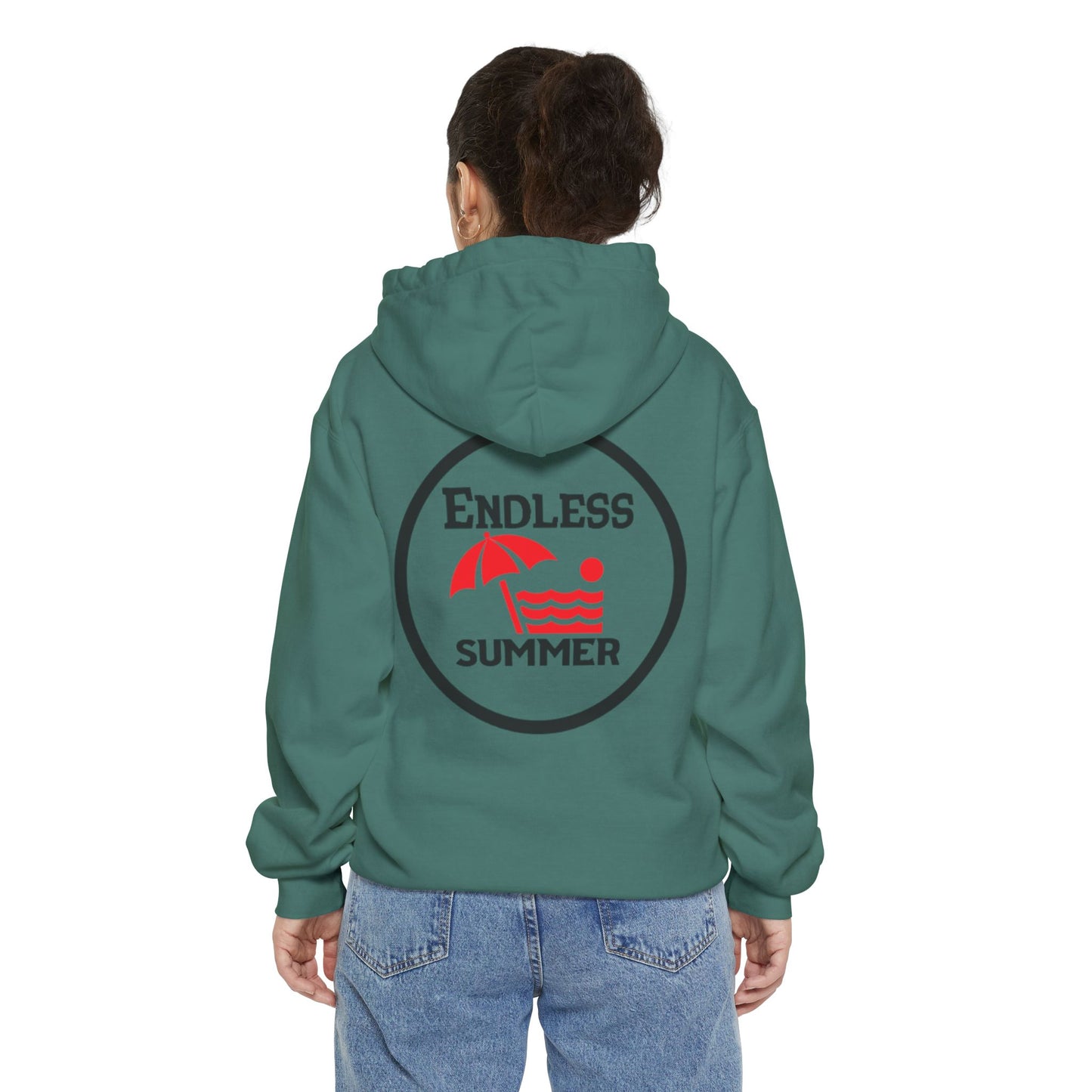 Endless Summer Unisex Garment-Dyed Hoodie - Cozy Beach Vibes