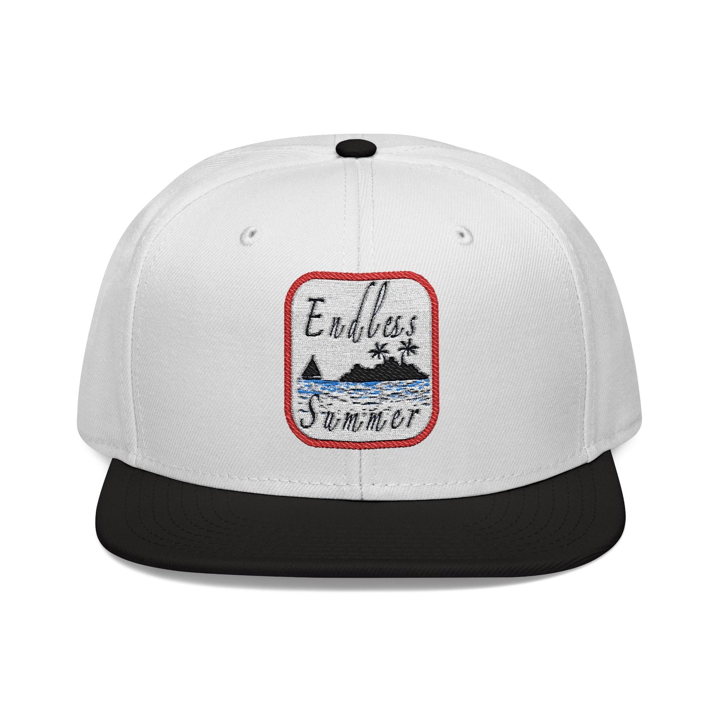 Endless Summer Snapback Cap - Embroidered Beach Vibes Hat