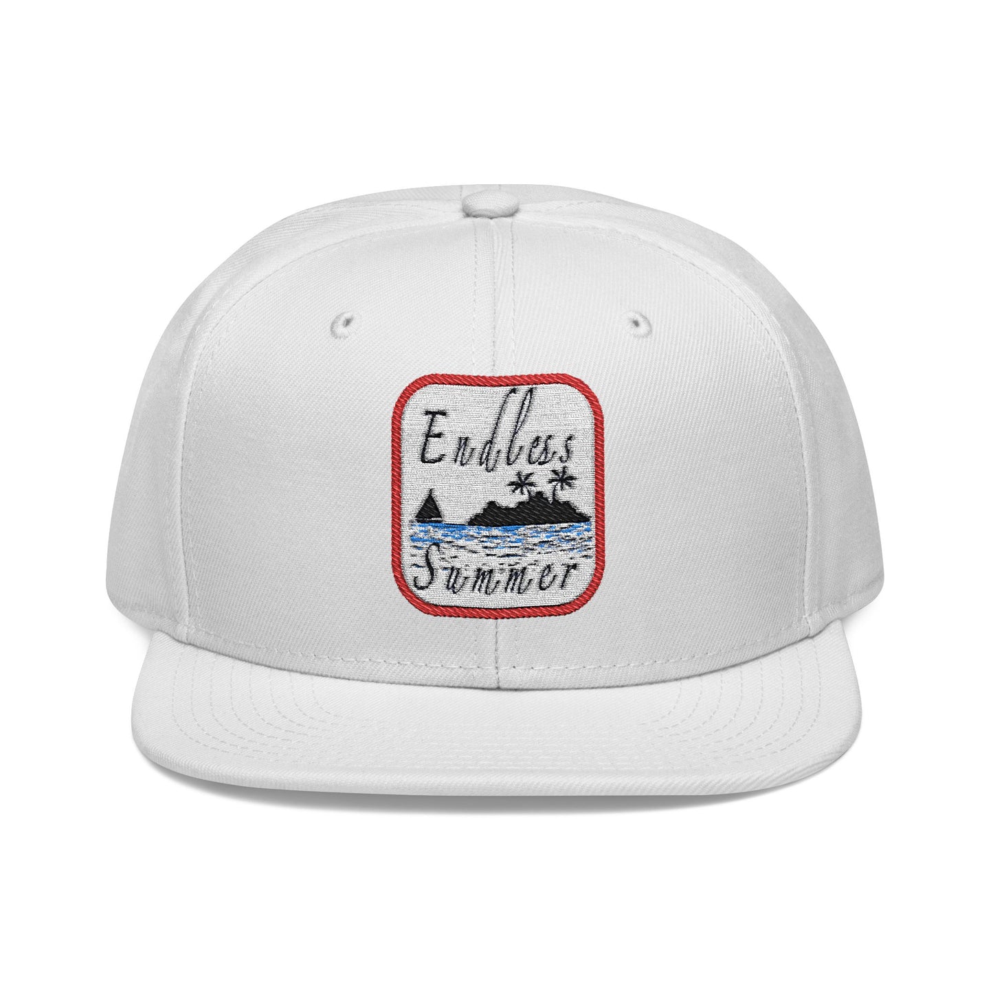 Endless Summer Snapback Cap - Embroidered Beach Vibes Hat
