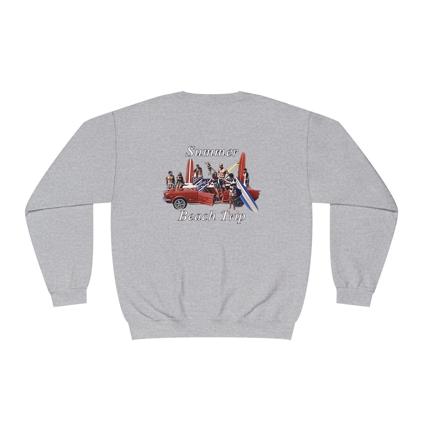 Summer Beach Trip Unisex Crewneck Sweatshirt - Retro Vacation Vibe