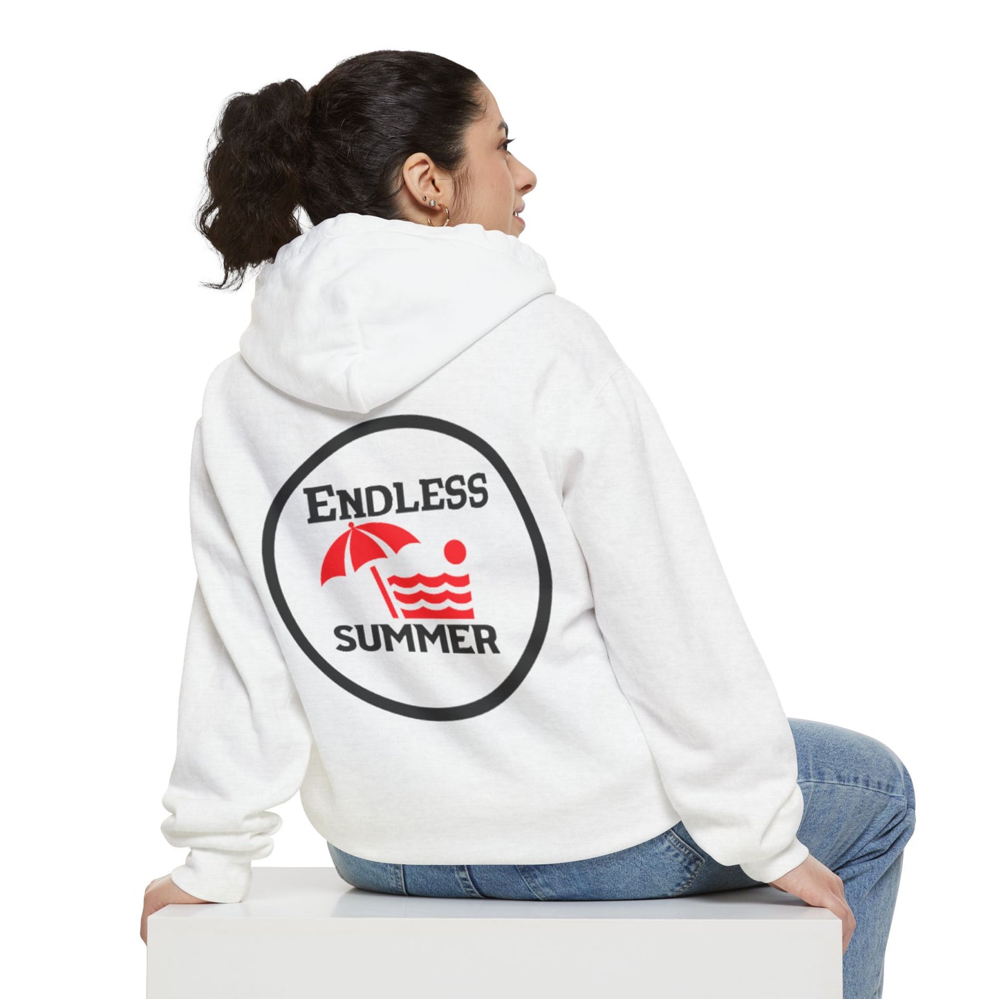 Endless Summer Unisex Garment-Dyed Hoodie - Cozy Beach Vibes