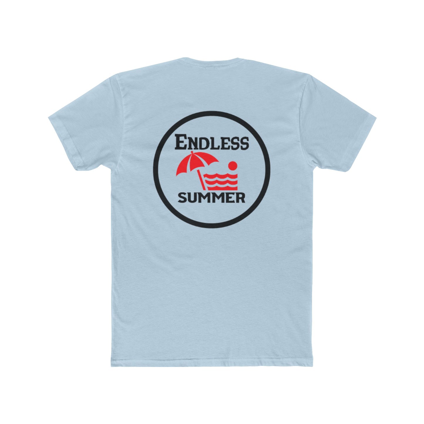 Endless Summer Unisex Cotton Crew Tee - Relaxed Beach Vibes