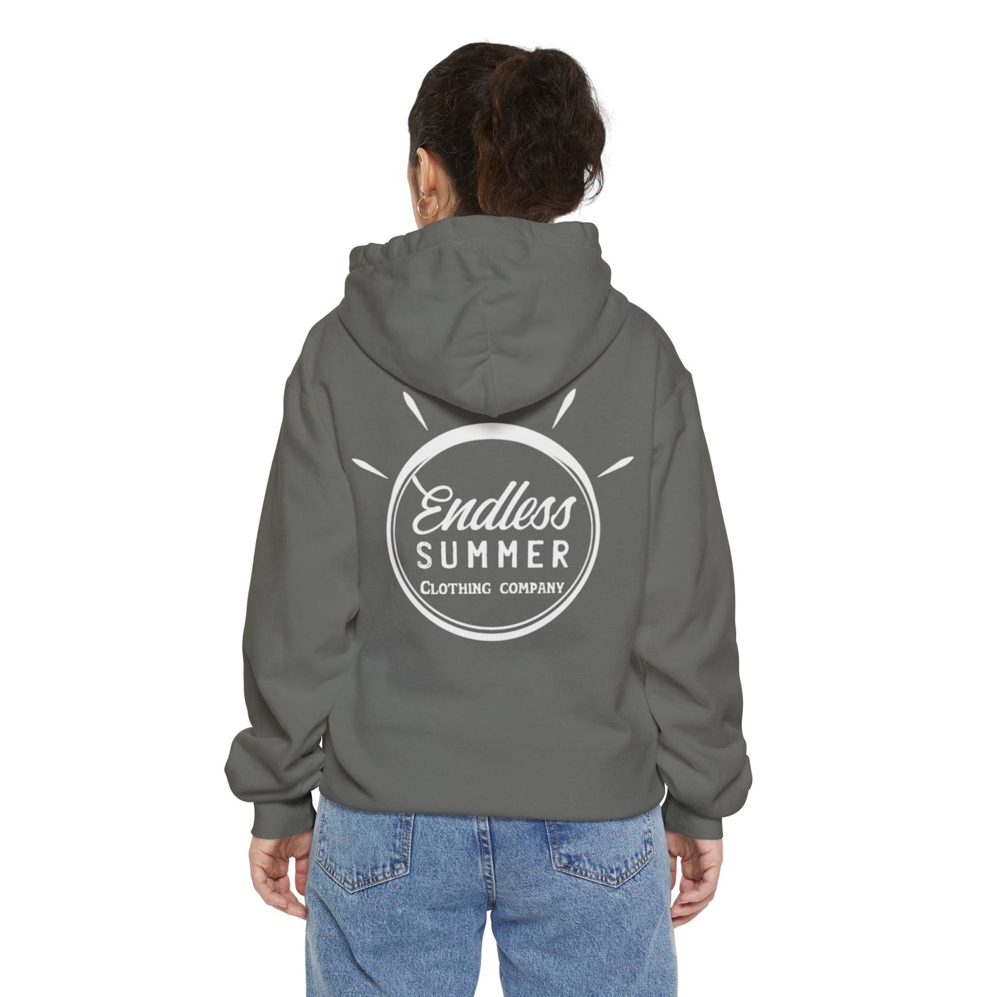 Endless Summer Unisex Hoodie - Comfortable Garment-Dyed Pullover for Relaxed Vibes
