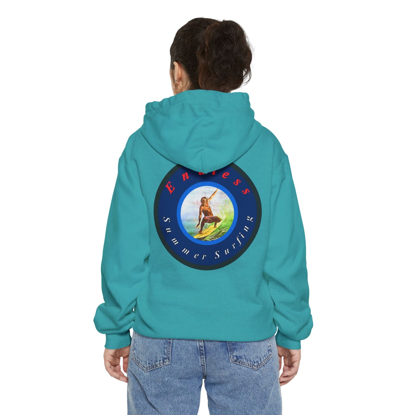 Endless Summer Surf Unisex Hoodie - Garment-Dyed for Comfort