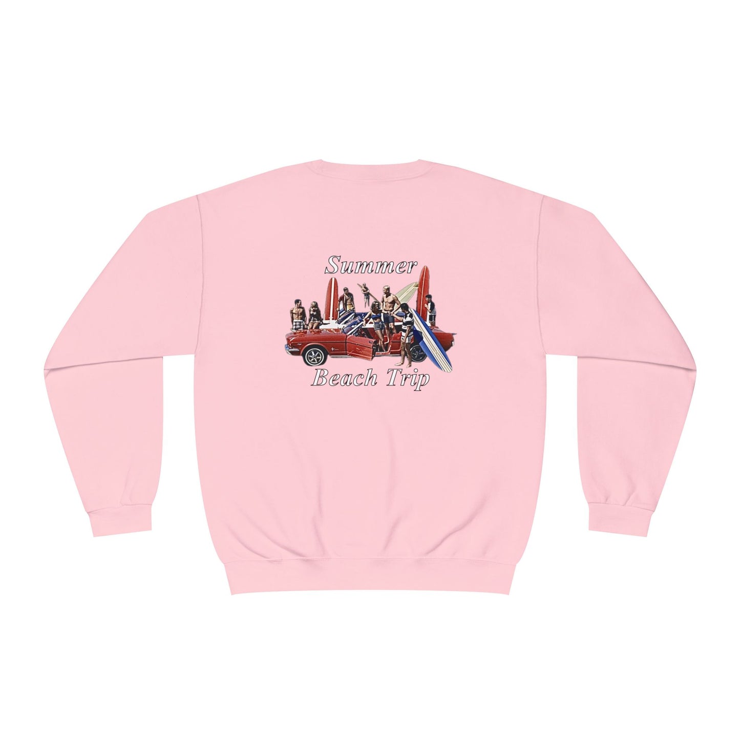Summer Beach Trip Unisex Crewneck Sweatshirt - Retro Vacation Vibe