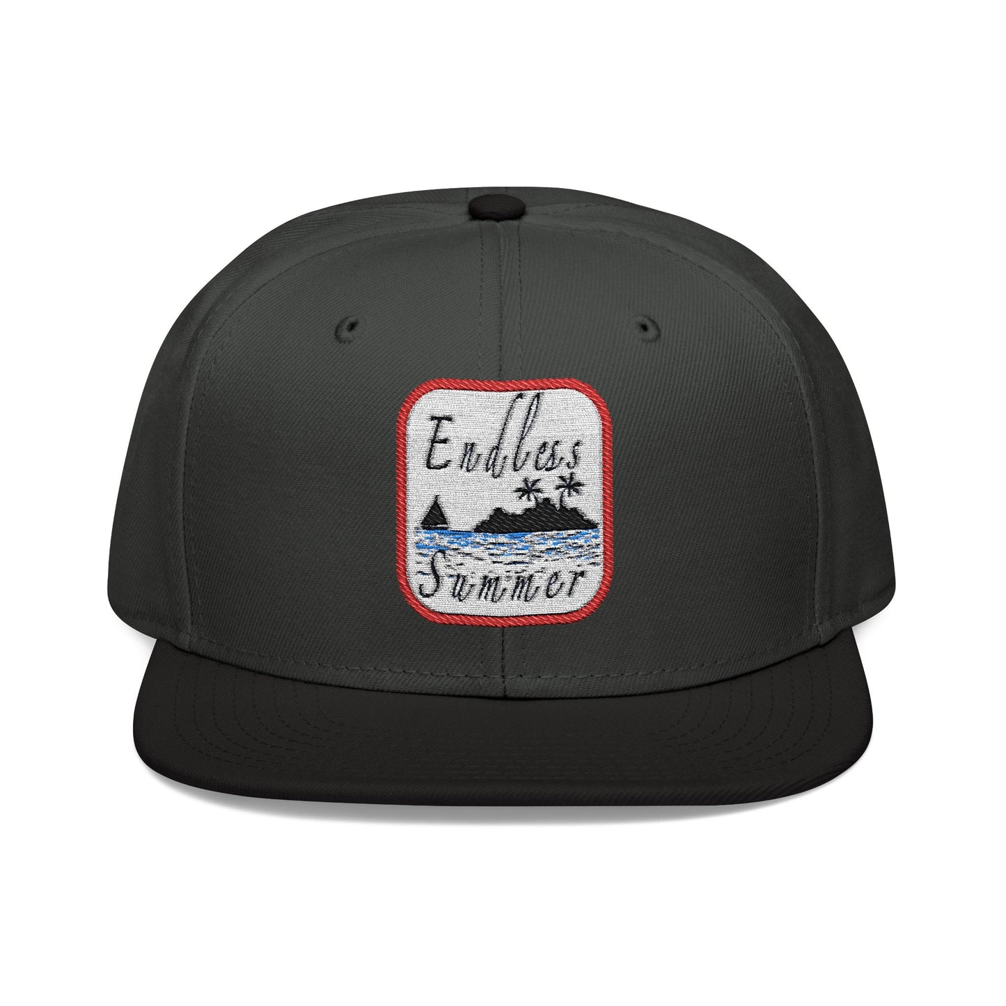 Endless Summer Snapback Cap - Embroidered Beach Vibes Hat
