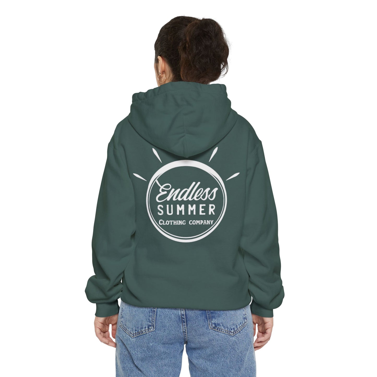 Endless Summer Unisex Hoodie - Comfortable Garment-Dyed Pullover for Relaxed Vibes