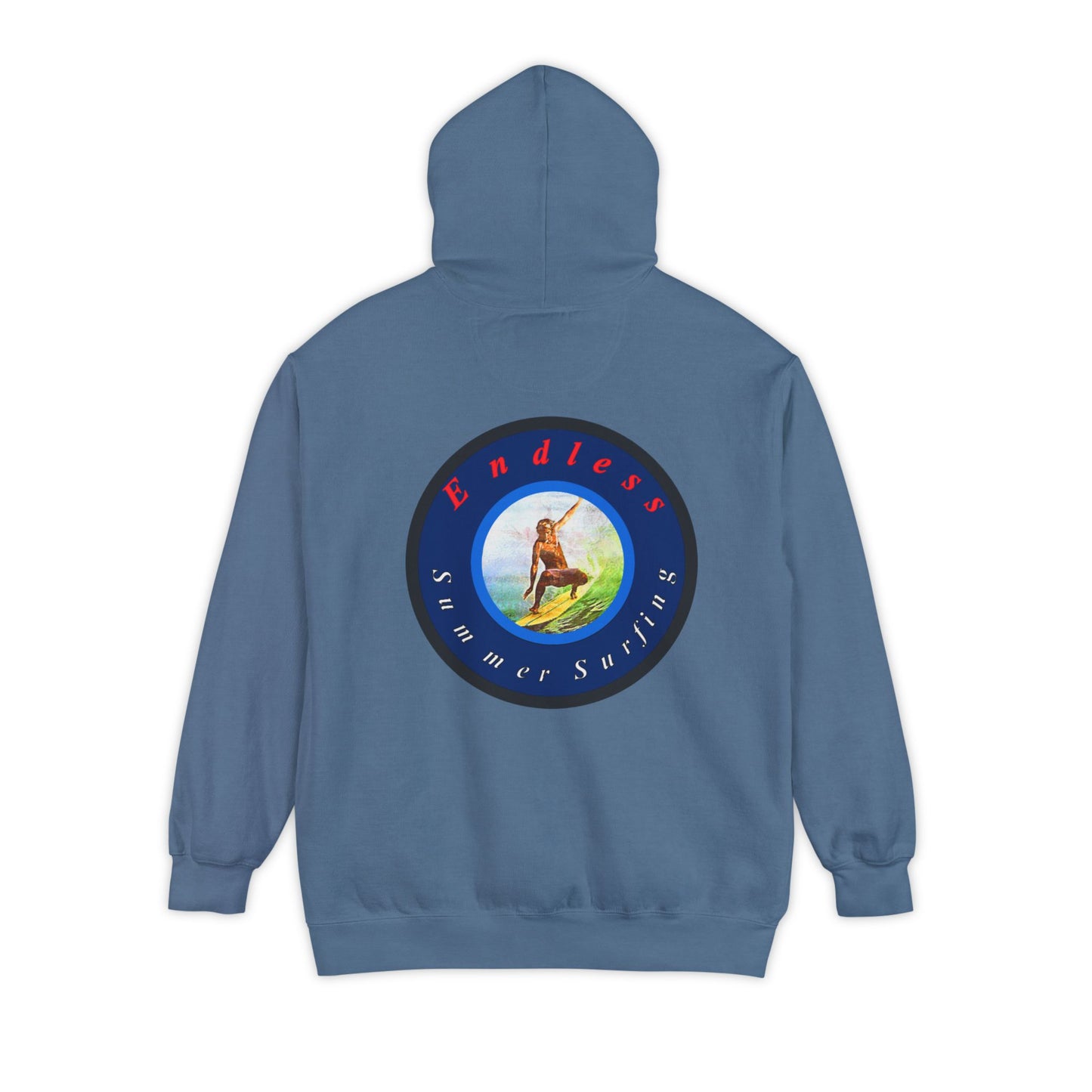 Endless Summer Surf Unisex Hoodie - Garment-Dyed for Comfort
