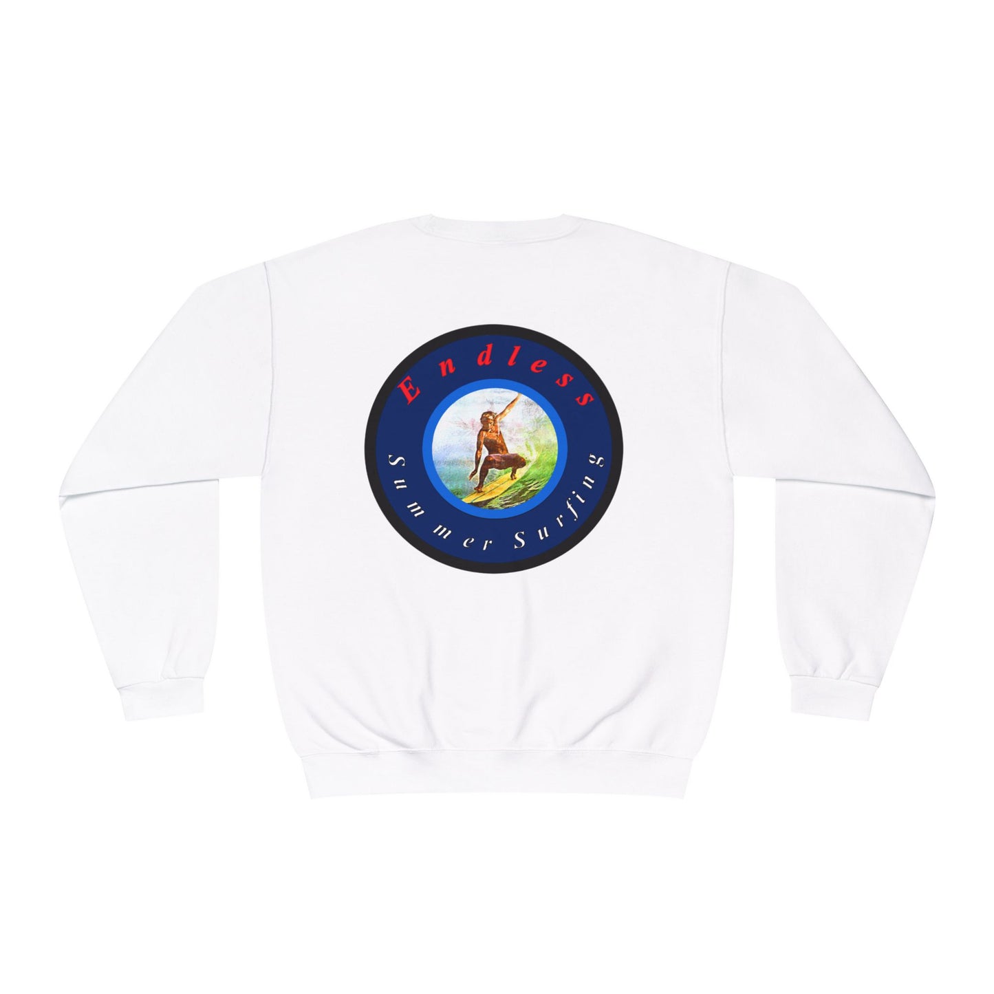 Endless Summer Surfing Crewneck Sweatshirt - Unisex Warmth for Surf Lovers
