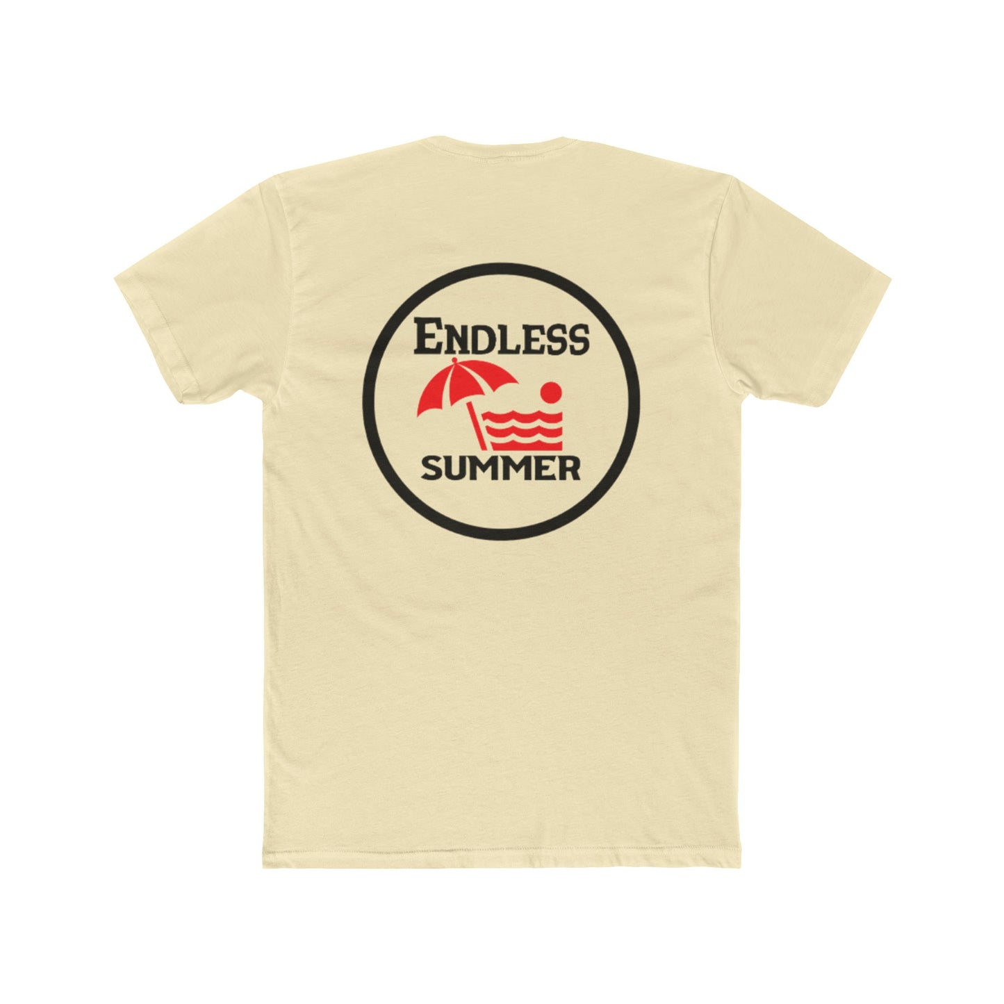 Endless Summer Unisex Cotton Crew Tee - Relaxed Beach Vibes