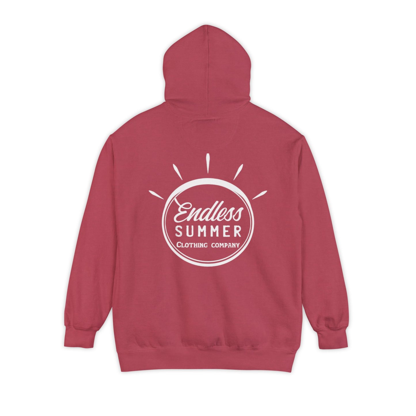 Endless Summer Unisex Hoodie - Comfortable Garment-Dyed Pullover for Relaxed Vibes