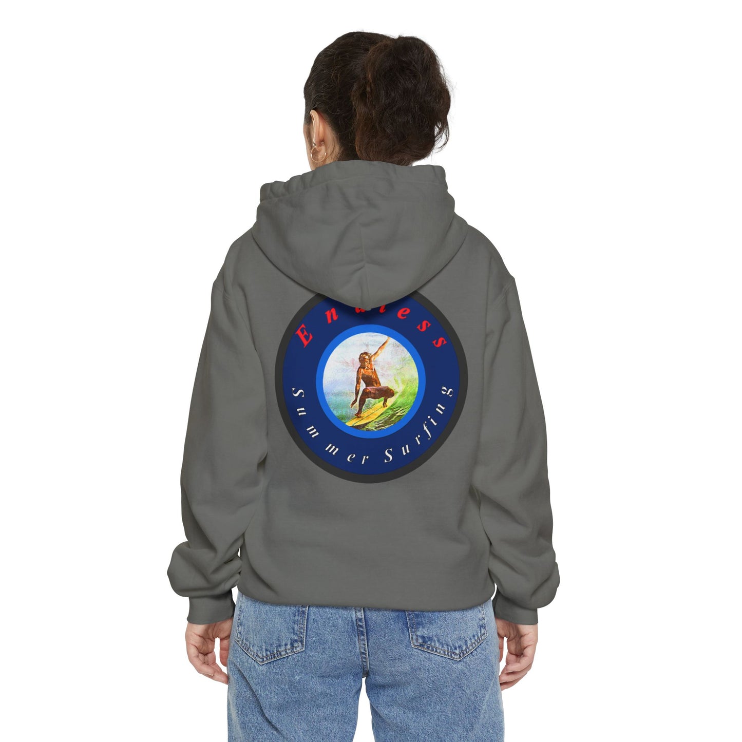 Endless Summer Surf Unisex Hoodie - Garment-Dyed for Comfort