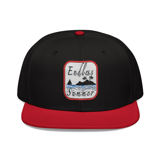 Endless Summer Snapback Cap - Embroidered Beach Vibes Hat