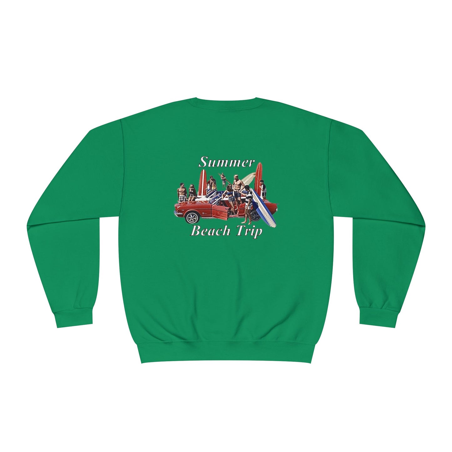 Summer Beach Trip Unisex Crewneck Sweatshirt - Retro Vacation Vibe