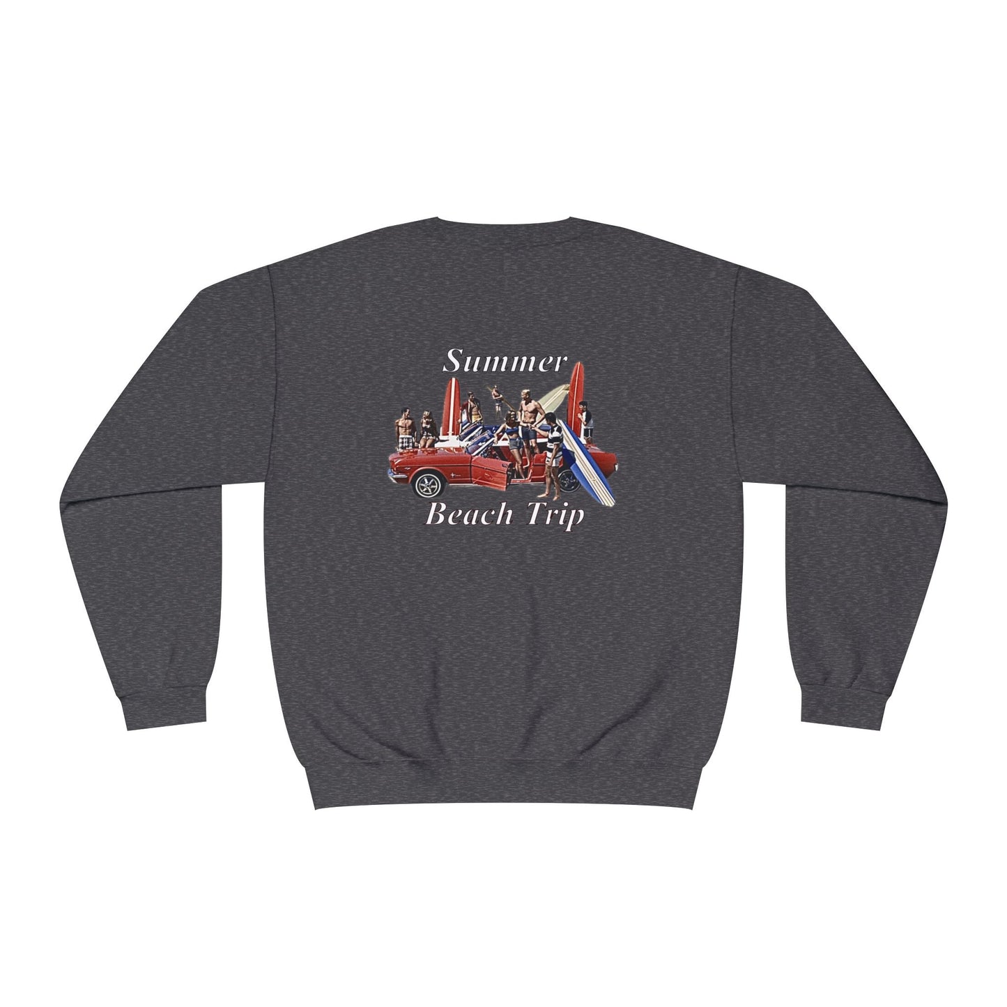 Summer Beach Trip Unisex Crewneck Sweatshirt - Retro Vacation Vibe