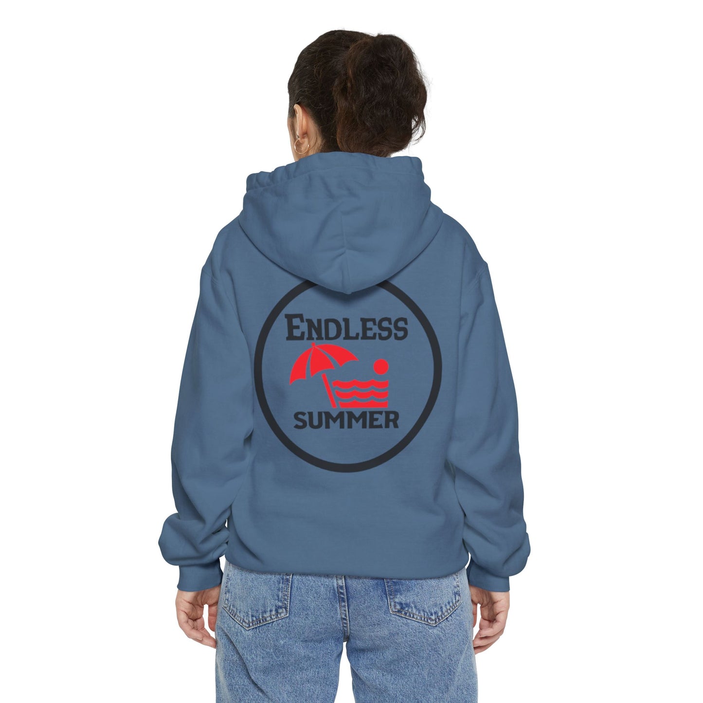 Endless Summer Unisex Garment-Dyed Hoodie - Cozy Beach Vibes