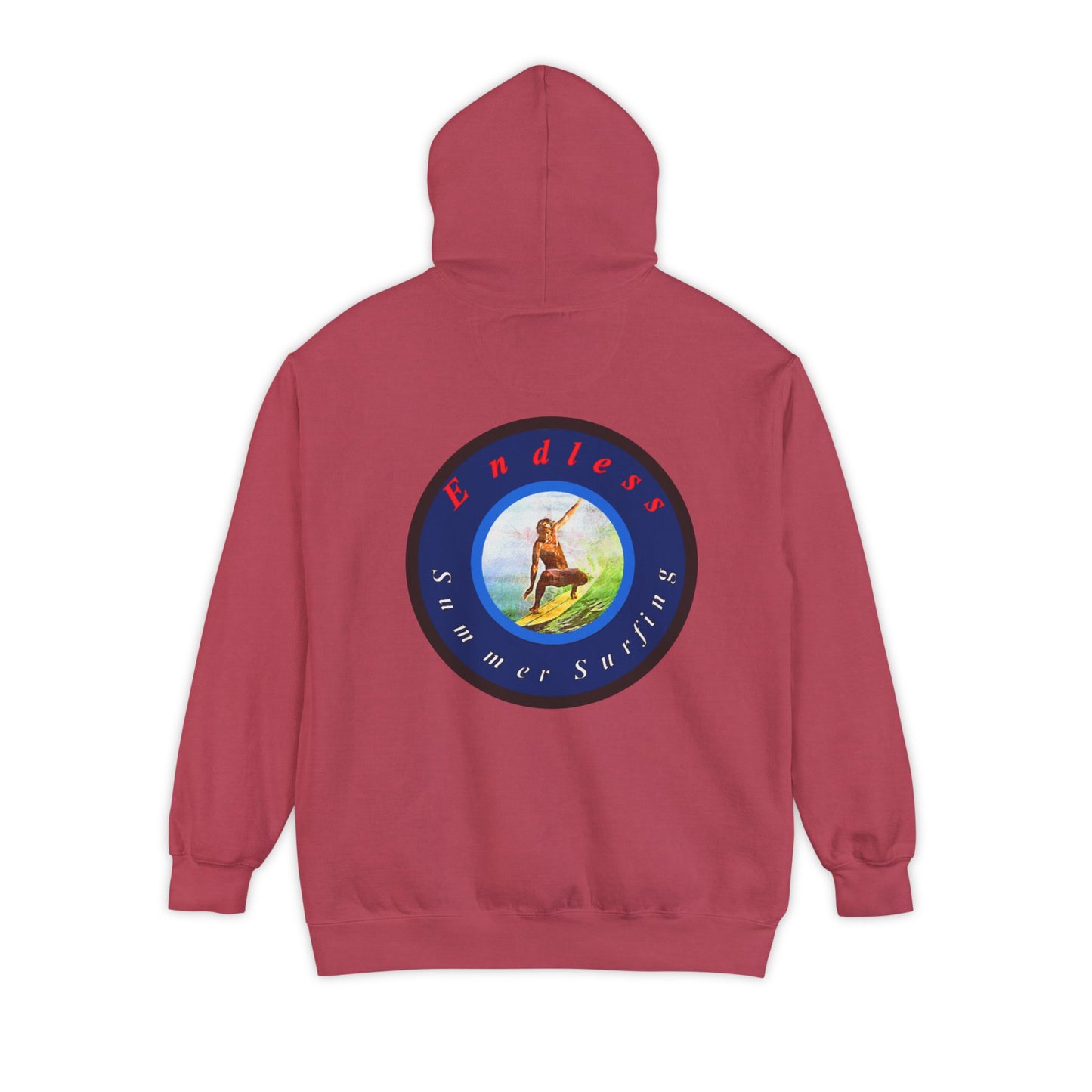 Endless Summer Surf Unisex Hoodie - Garment-Dyed for Comfort
