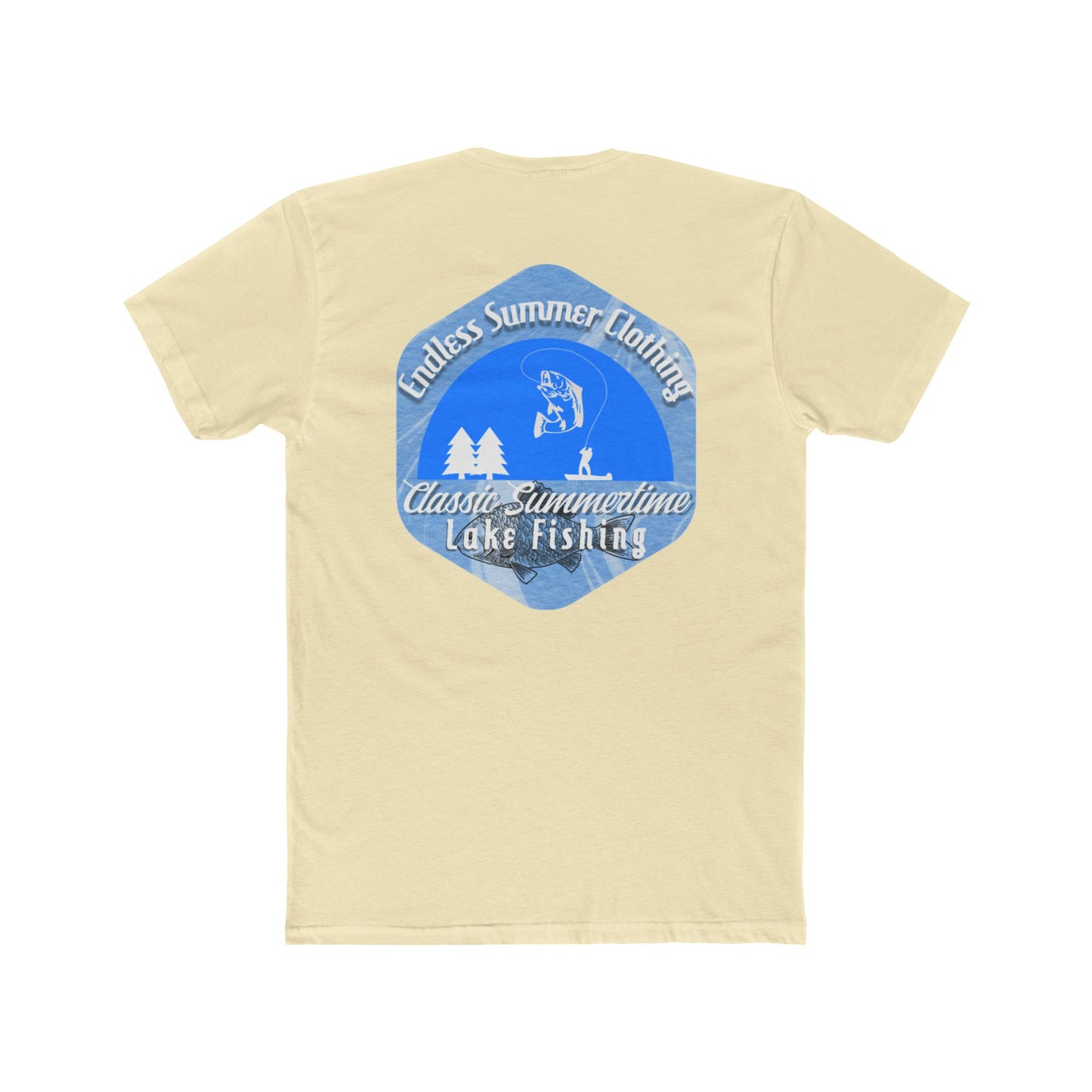 Classic Summer Lake Fishing Tee, Unisex Cotton T-Shirt, Outdoor Apparel, Comfortable Summer Wear, Gift for Fishermen, Adventure Outfit