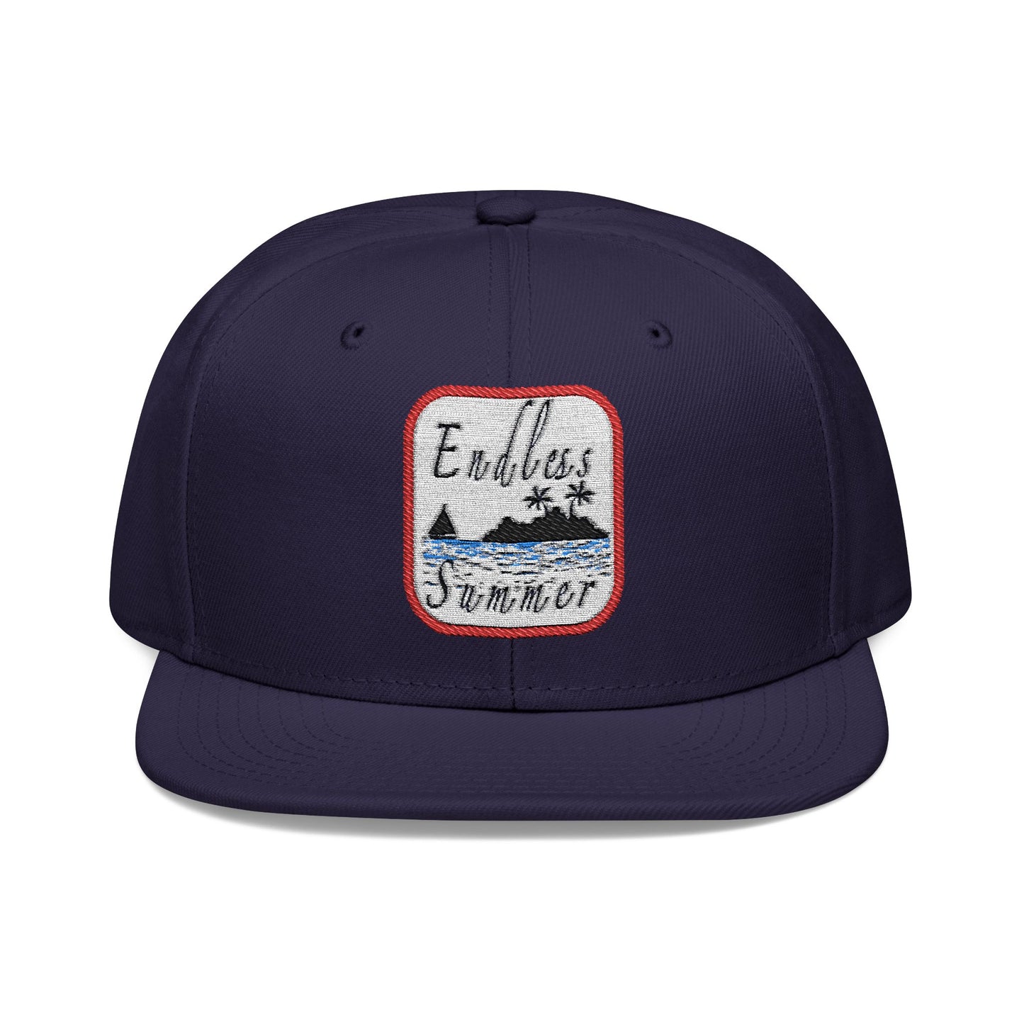 Endless Summer Snapback Cap - Embroidered Beach Vibes Hat