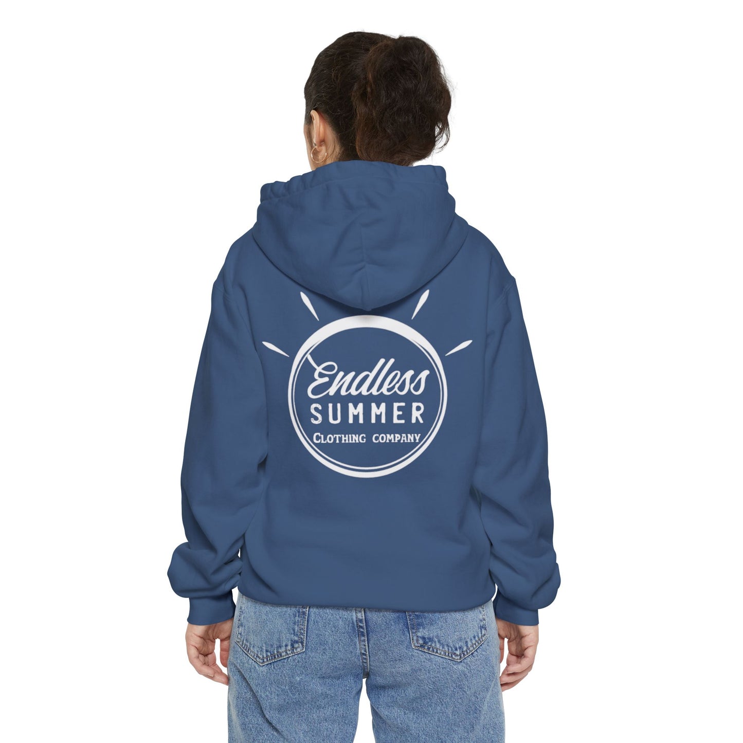 Endless Summer Unisex Hoodie - Comfortable Garment-Dyed Pullover for Relaxed Vibes