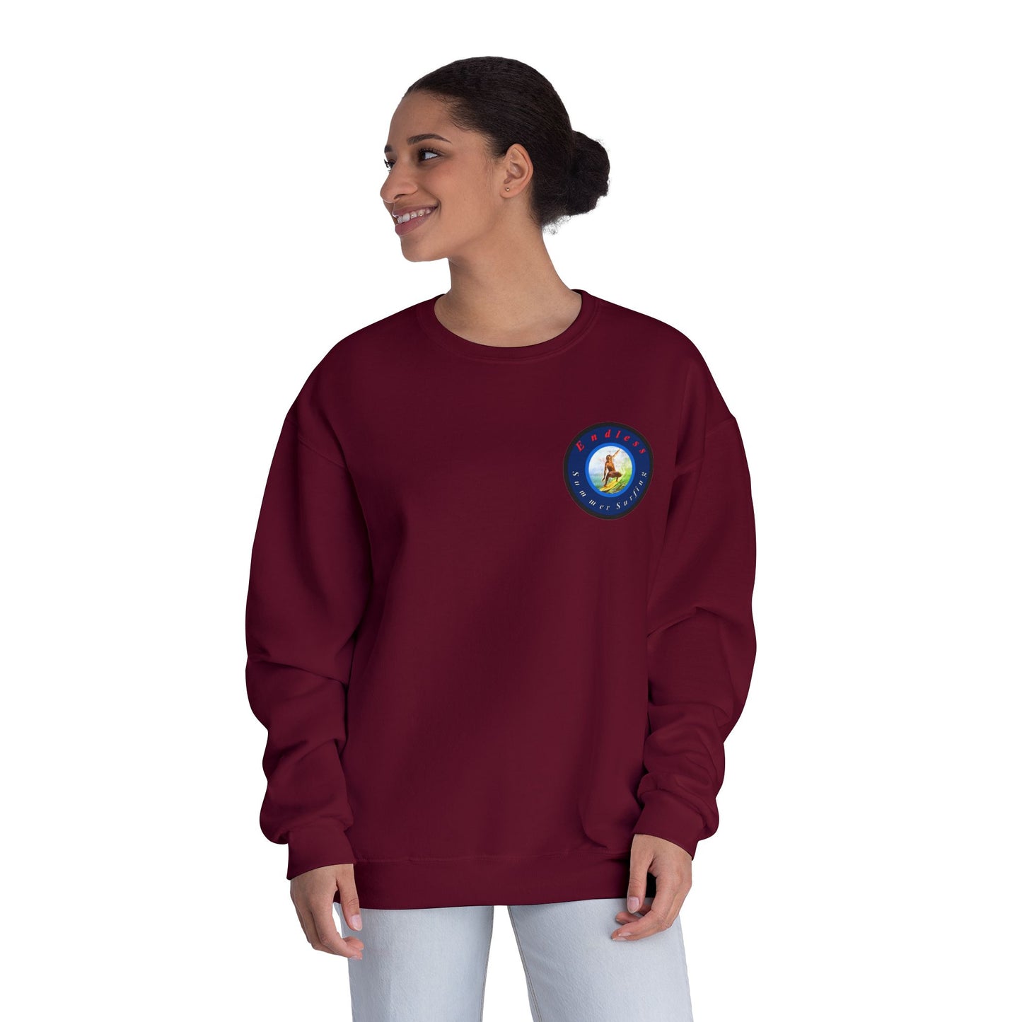 Endless Summer Surfing Crewneck Sweatshirt - Unisex Warmth for Surf Lovers
